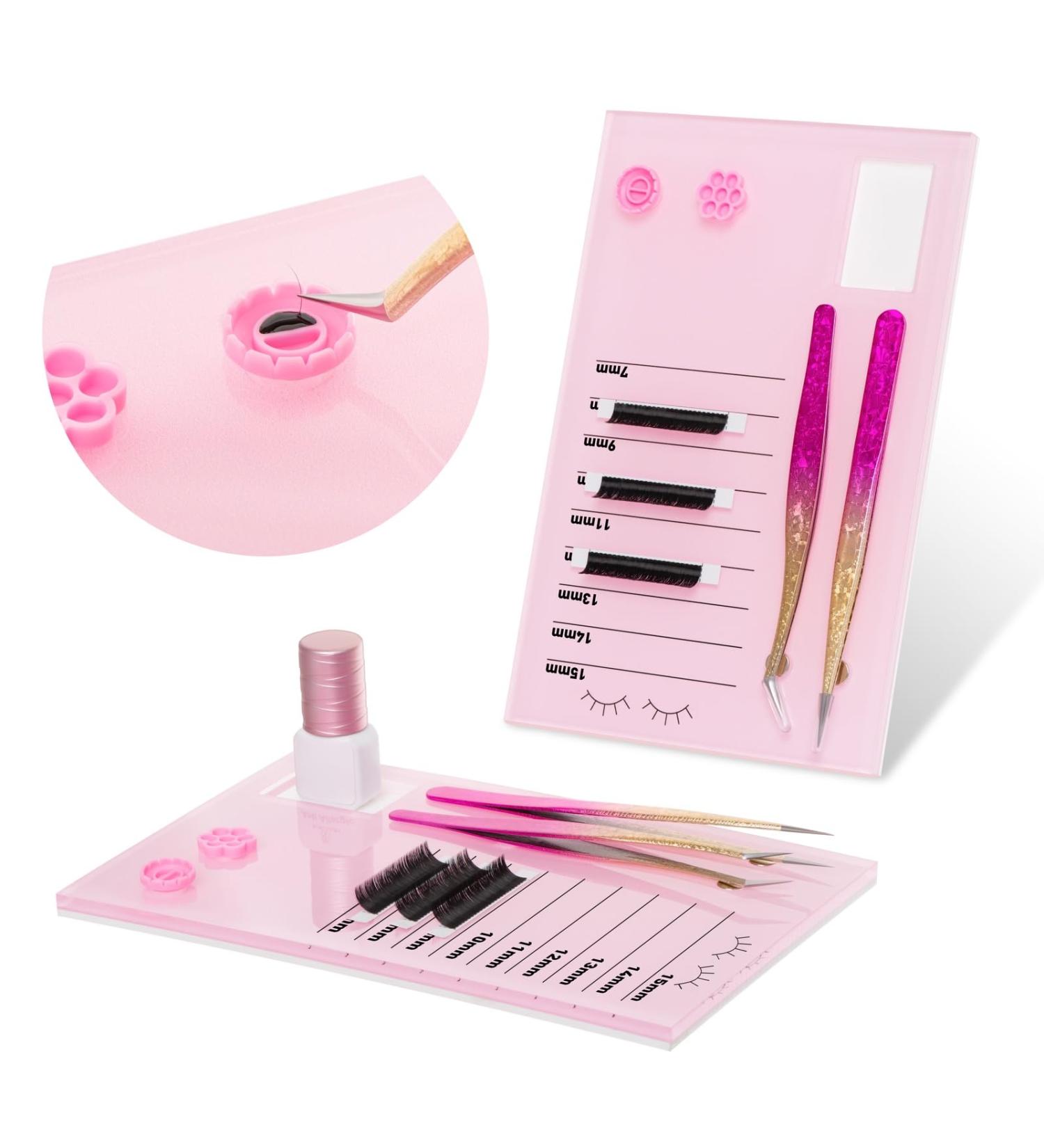 3-in-1 Lash Extension Pallet & Holder | Acrylic Lash Tiles & Strip Trays | Essential Tools for Professional Eyelash Extensions - Buy Online on GoSupps.com