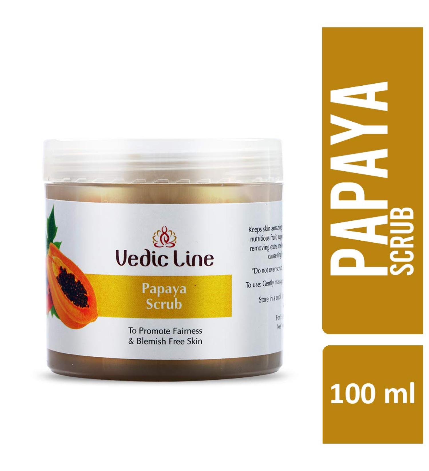 Scrub - Papaya 100ml | Natural Exfoliating Scrub for Radiant Skin | International Shipping Available - Buy Online on GoSupps.com