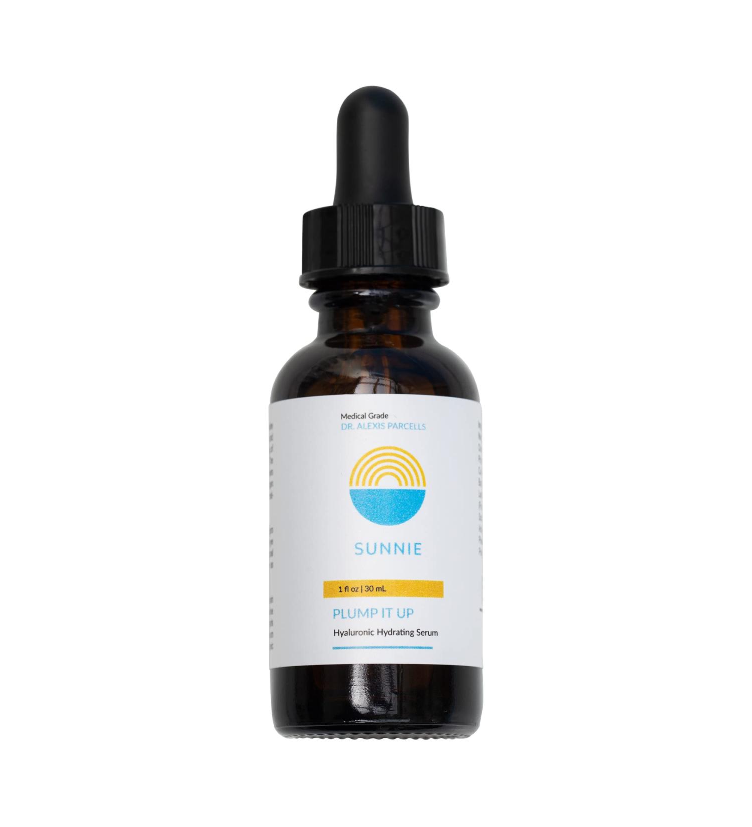 SUNNIE Plump it Up Hyaluronic Acid Serum - Anti-Aging Hydrating Face Serum for Wrinkles 1 fl oz - Buy Online on GoSupps.com