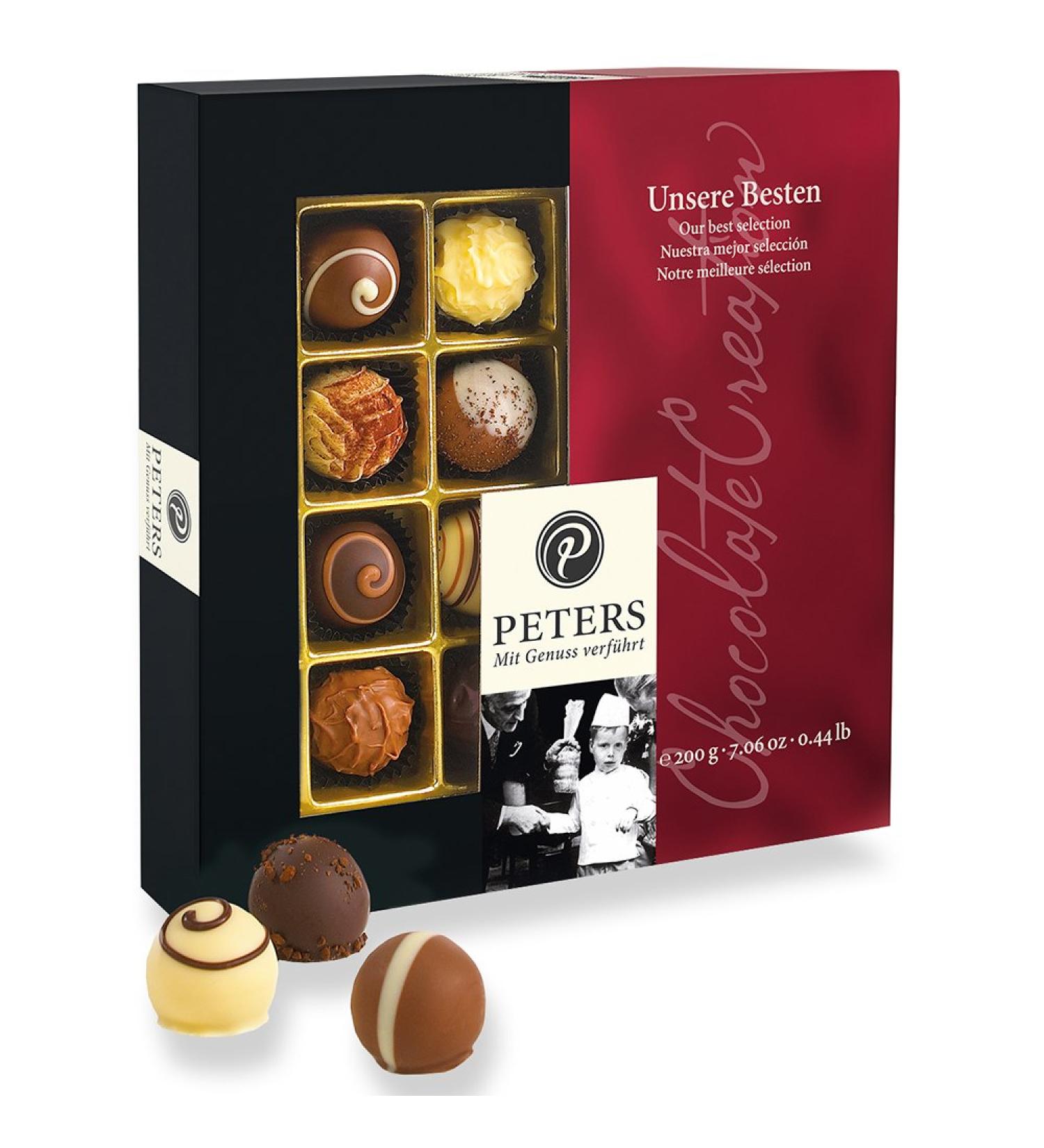 Peters Seduced with Pleasure Praline Mixture 200g | Premium Chocolate Gift Box | Made in Germany | Perfect Gift Idea with Alcohol - Buy Online on GoSupps.com