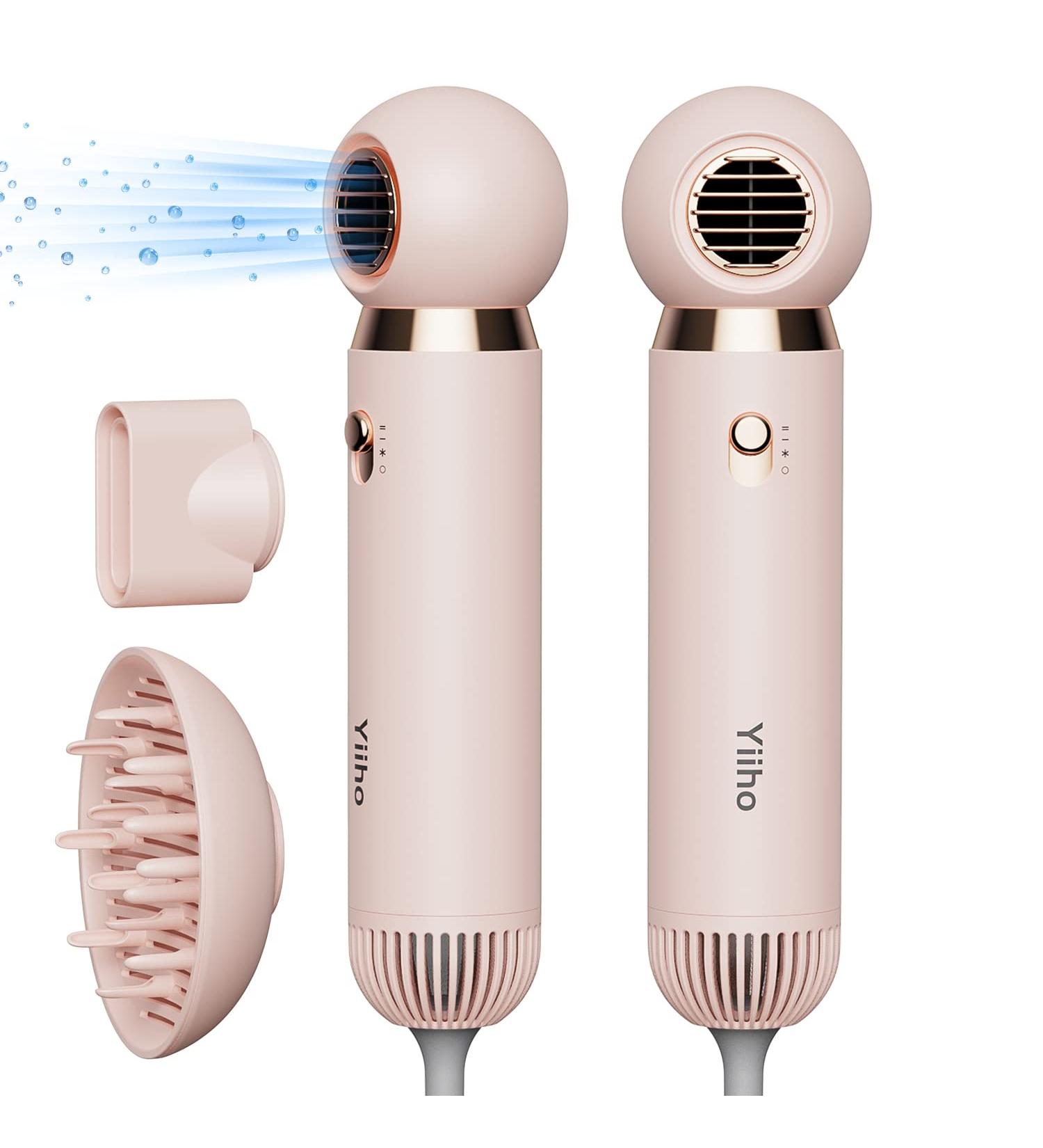 Yiiho Ionic Hair Dryer â€“ 1800W Professional Blow Dryer with Dual Ionic Technology & 3 Heat Modes - Fast Drying & Hair Protection (Pink) - Buy Online on GoSupps.com