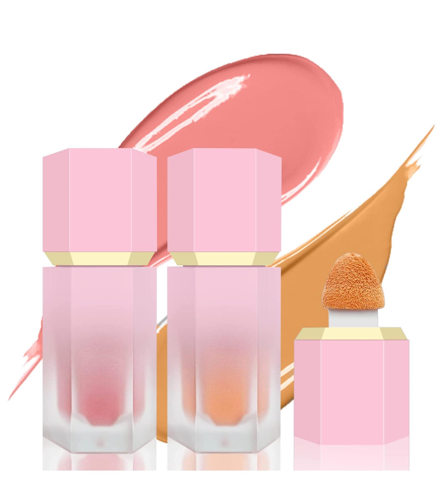 Liquid Blush Makeup Soft Cream Blush Stick for Cheeks Long-Wearing Silky Formula Lightweight Natural-Looking Dewy Finish Face Blush 2 packs (02 & 03) 2 & 3 - Buy Online on GoSupps.com