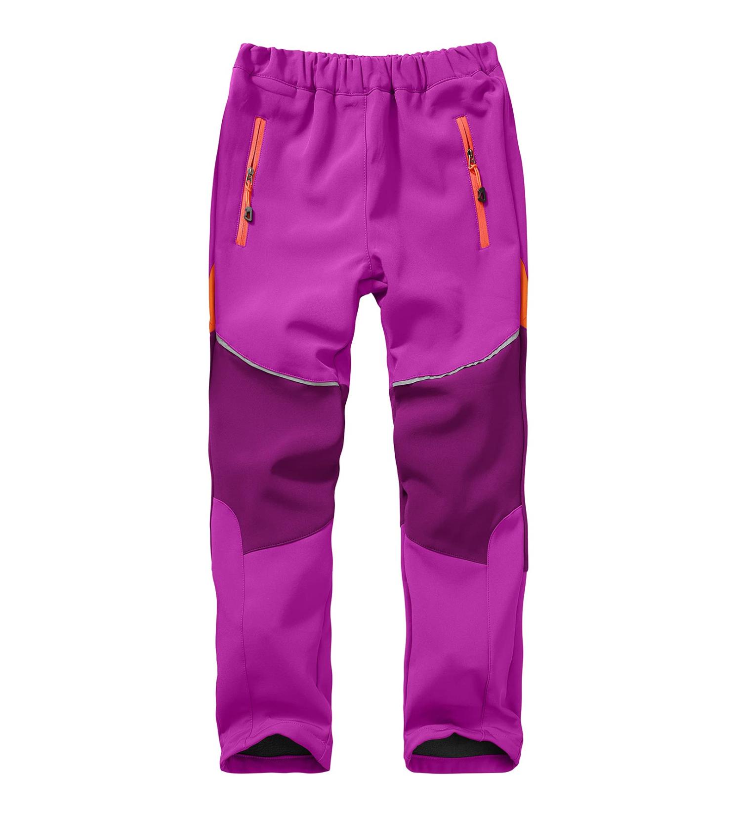 Toomett Kids Snow Waterproof Hiking Pants - Fleece-Lined Insulated Winter Pants | Rose-3XL (18 Years) - Buy Online on GoSupps.com