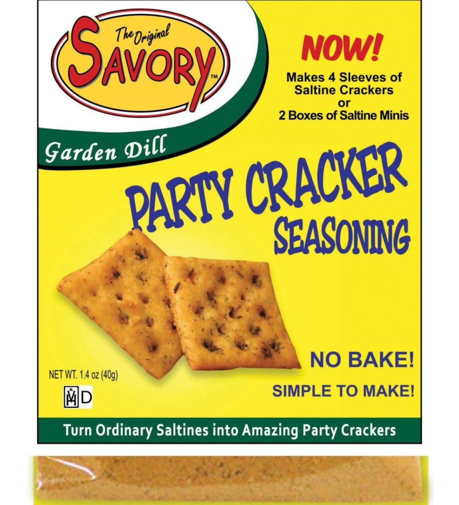 Savory Saltine Seasoning 1.4 oz - Garden Dill Flavor | 1 Pack - Buy Online on GoSupps.com