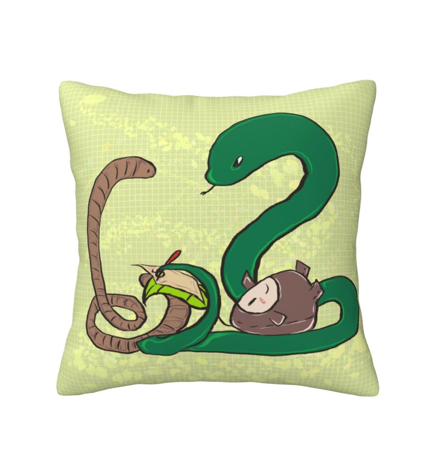 YYHHAOFA Sunflower Seeds Earthworm Snake Picture Universal Pillowcase for All Seasons 12"x12" : Soft and Comfortable Suitable for car Sofa Black 12" x 12" - Buy Online on GoSupps.com