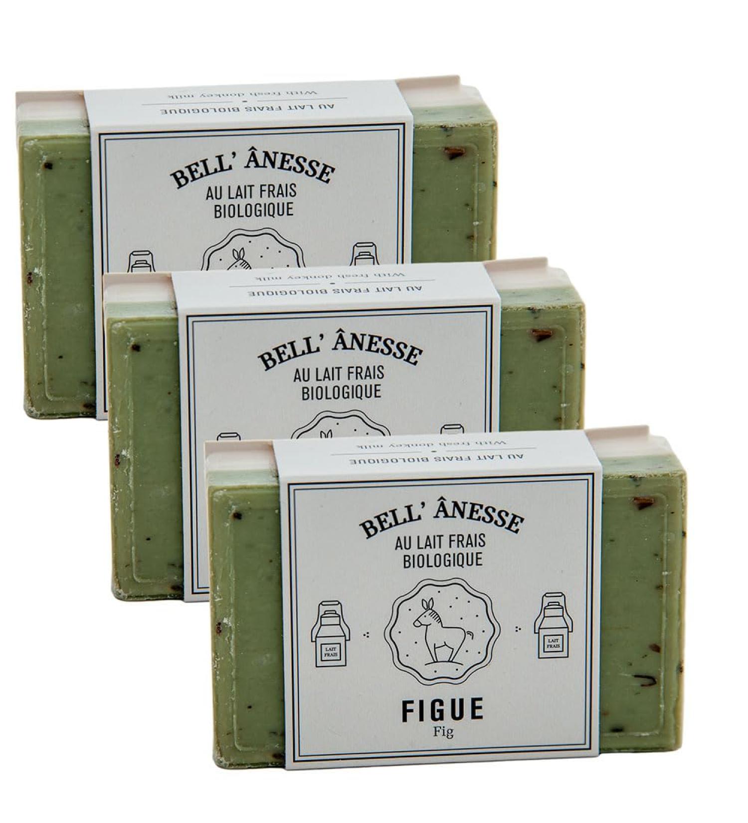 Label Provecne Label Provence Doublesided scrub soap with French soap for softening moisturizing and care for all skin types fig and donkey milk scent 125 g set of 3 - Buy Online on GoSupps.com