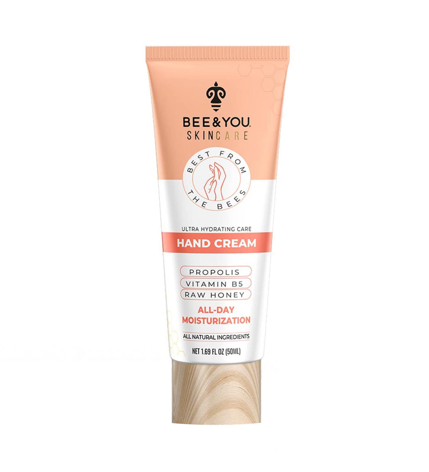 Bee & You Natural Hand Cream with Propolis Aloe Vera & Shea Butter - Moisturizing Gentle Care for Everyday Use - Vegan & Cruelty-Free - Buy Online on GoSupps.com