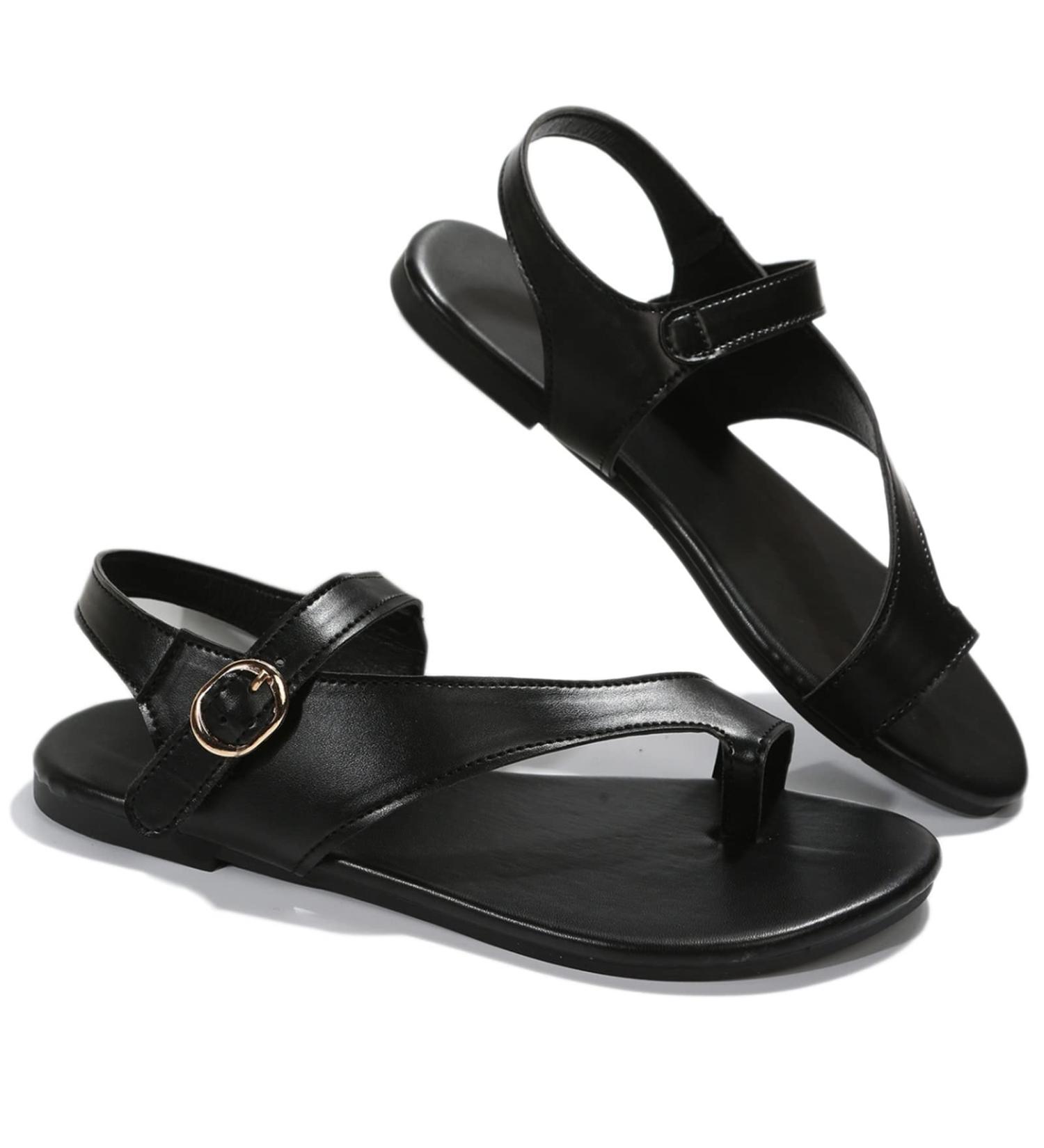 Summer Ladies Bunion Corrector Sandals - Women's Hallux Valgus Beach Flip Flops - Size 7.5 Black - Buy Online on GoSupps.com