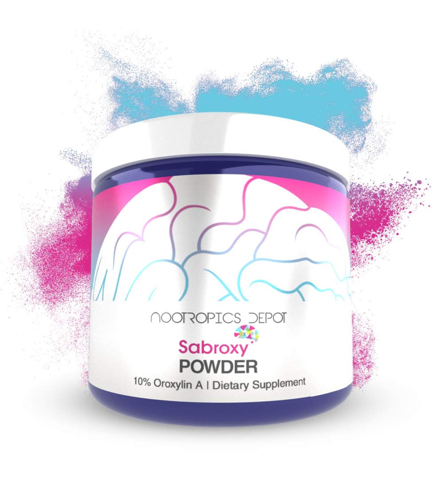 Sabroxy Oroxylin-A Powder 30g - Minimum 10% Oroxylin-A - Oroxylum Indicum for Focus & Cognitive Function - 1.05oz - Buy Online on GoSupps.com