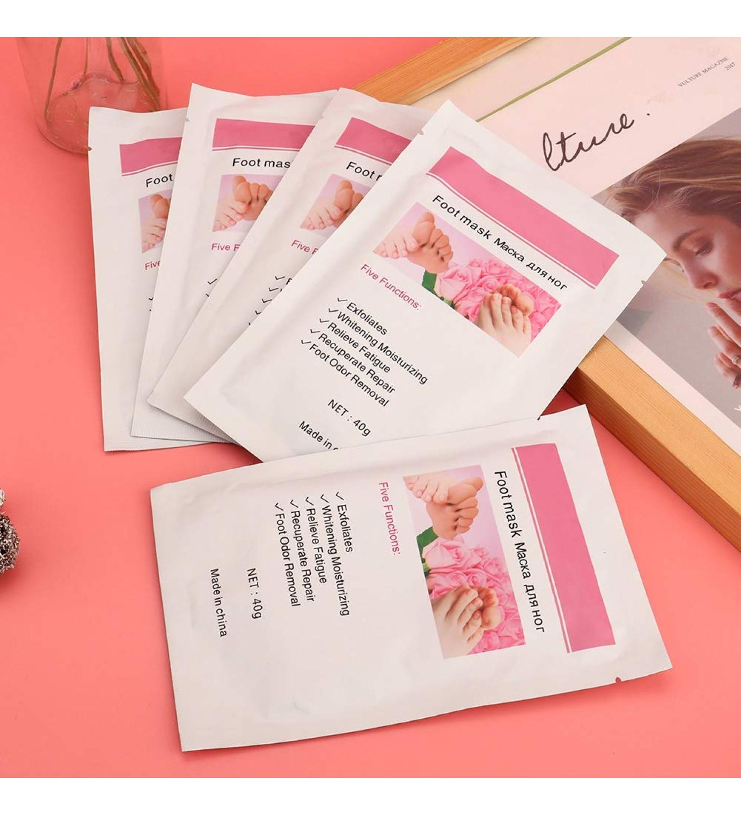 Foot Mask - 5 Piece Peel Off Moisturizing Foot Care Treatment | Revitalize & Hydrate Your Feet - Buy Online on GoSupps.com