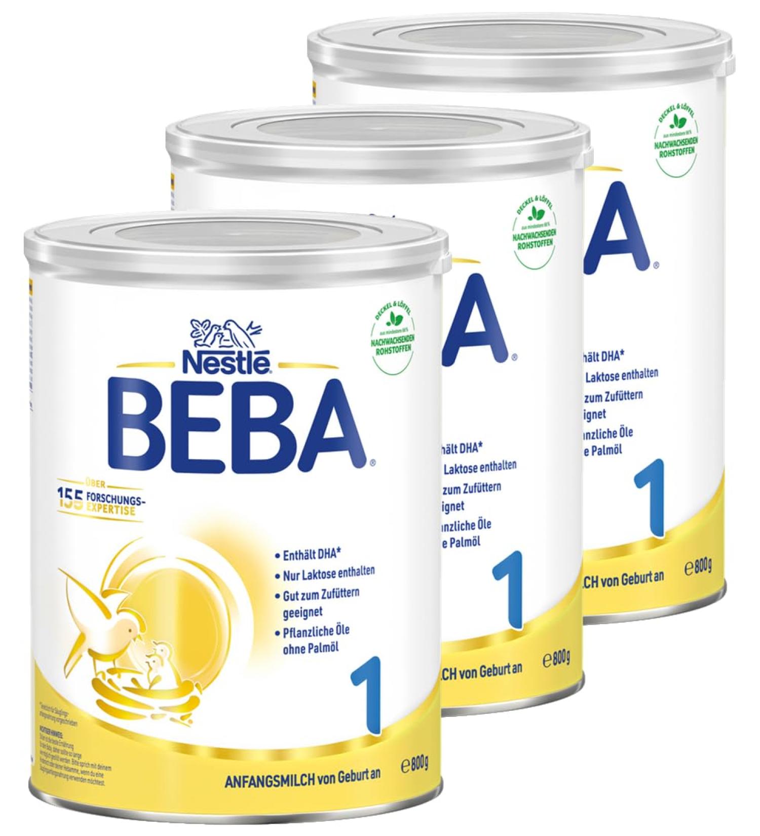 Buy Nestl BEBA 1 Initial Milk for Infants - Pack of 3 (3 x 800g) | International Shipping Available - Buy Online on GoSupps.com