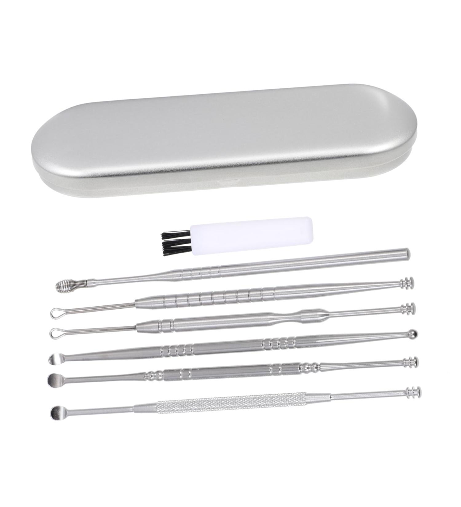 FOMIYES Stainless Steel Ear Spoon Set - Portable Ear Wax Removal Tools | Practical Ear Cleaning Kit | International Shipping Available - Buy Online on GoSupps.com