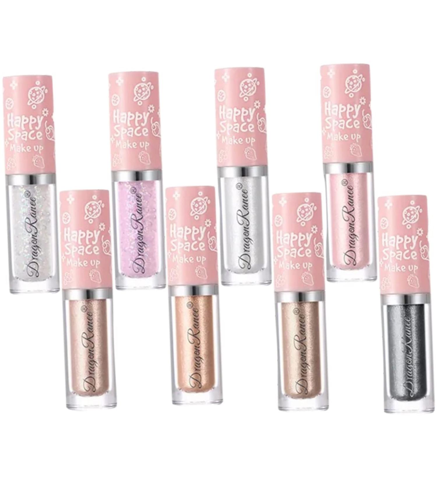 Angoily 8pcs Metallic Cream Eyeshadow Sticks - Korean Glitter Makeup & Shimmer Eye Liner - Buy Online on GoSupps.com