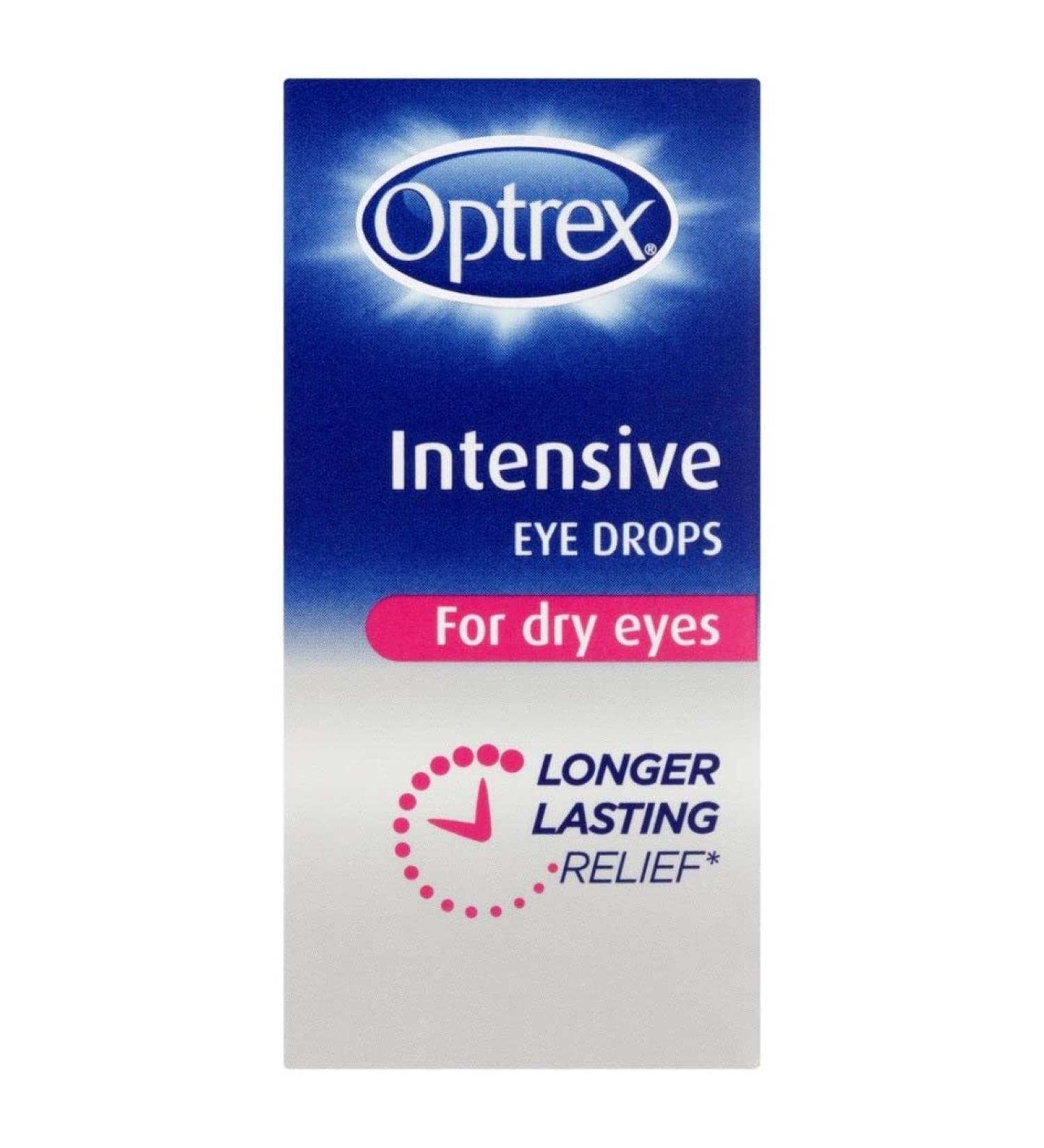Optrex Intensive Eye Drops 10ml - Fast Relief for Dry and Irritated Eyes - Buy Online on GoSupps.com