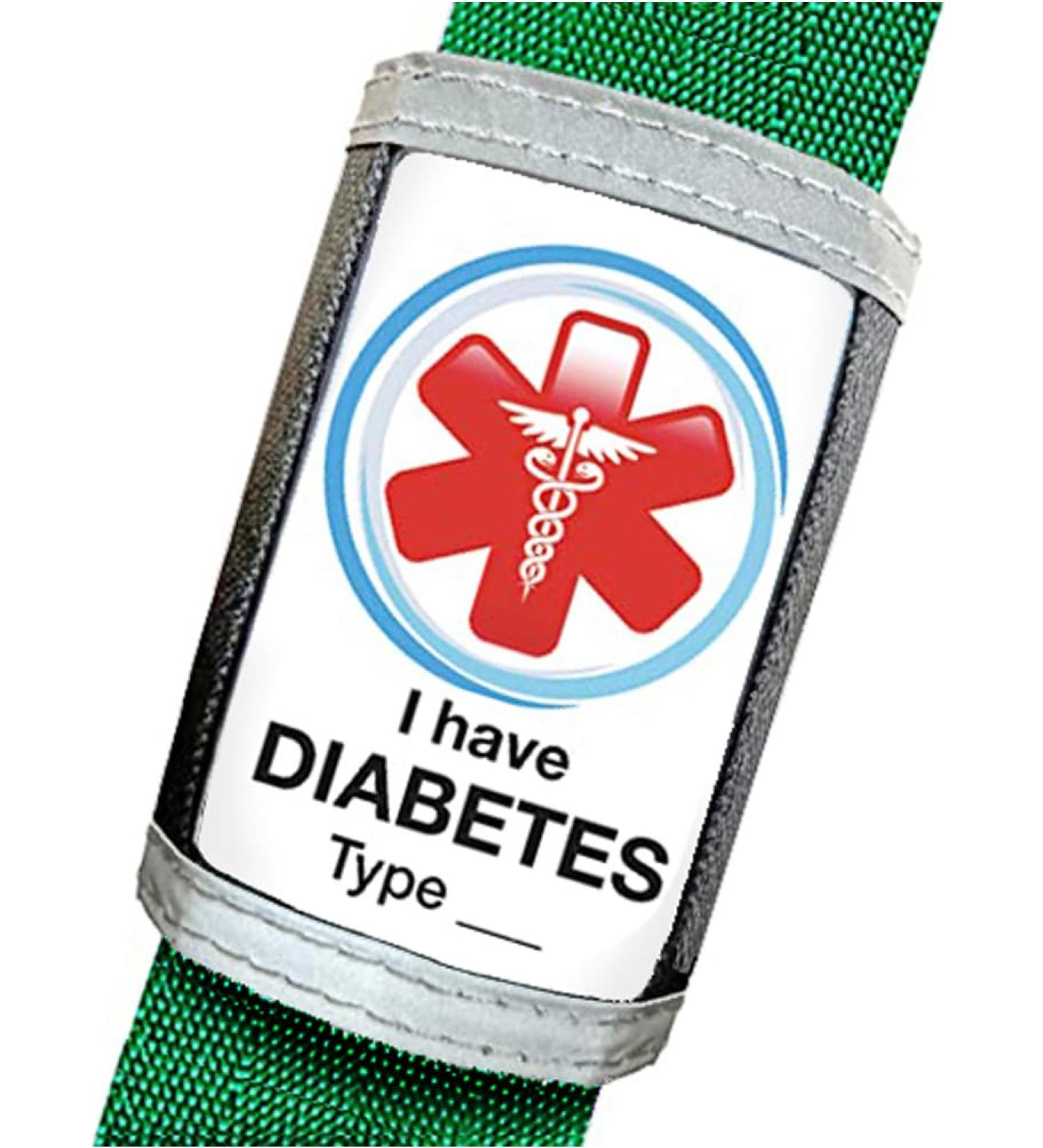 Diabetes Alert Seat Belt Cover | Medical ID for Type 1 & 2 Diabetics | Customize Meds Allergies & Emergency Info | Health History + PDF by MediPal - Buy Online on GoSupps.com