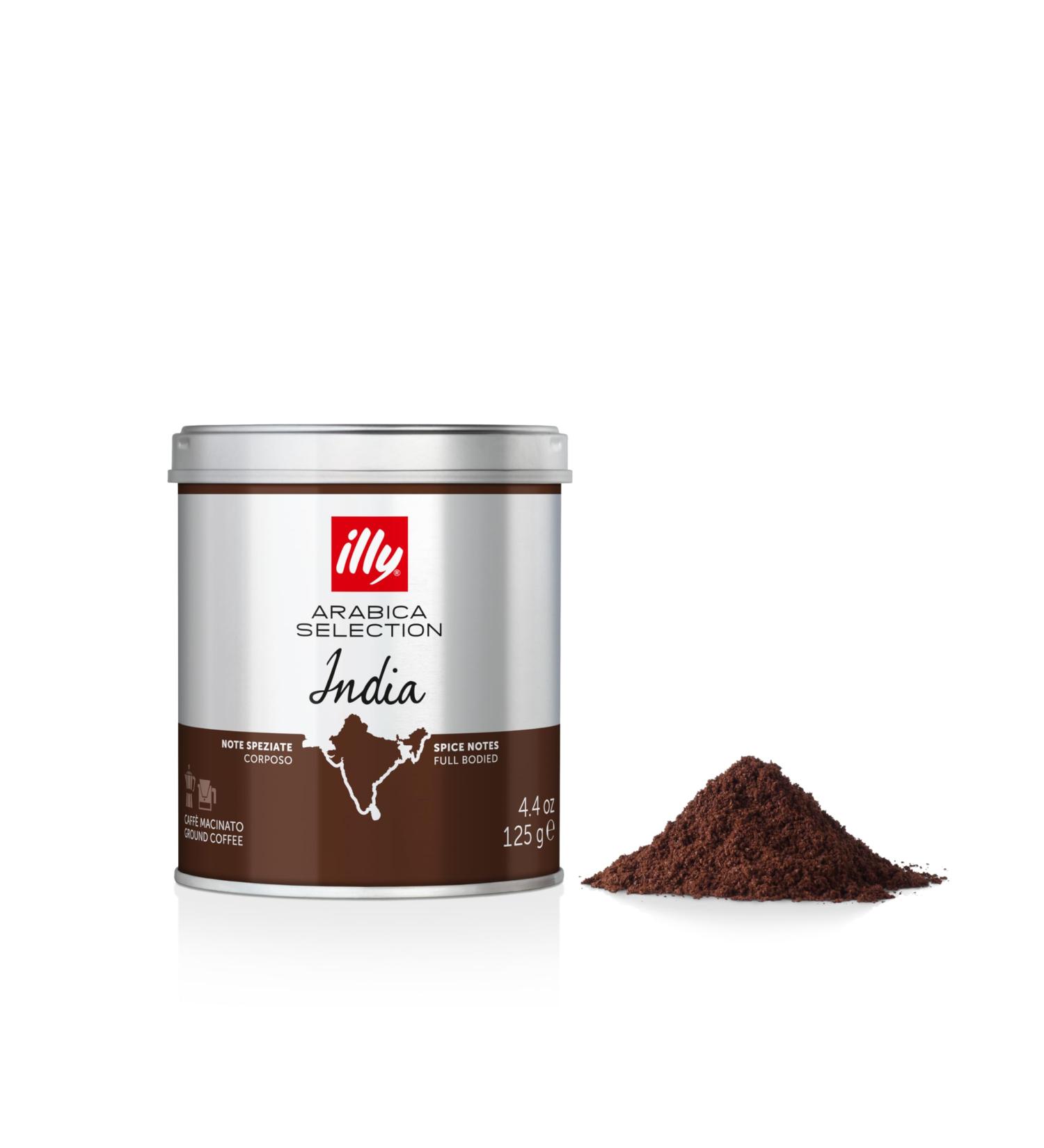 Illy India Ground Coffee 125g - Premium Italian Coffee Blend - Buy Online on GoSupps.com