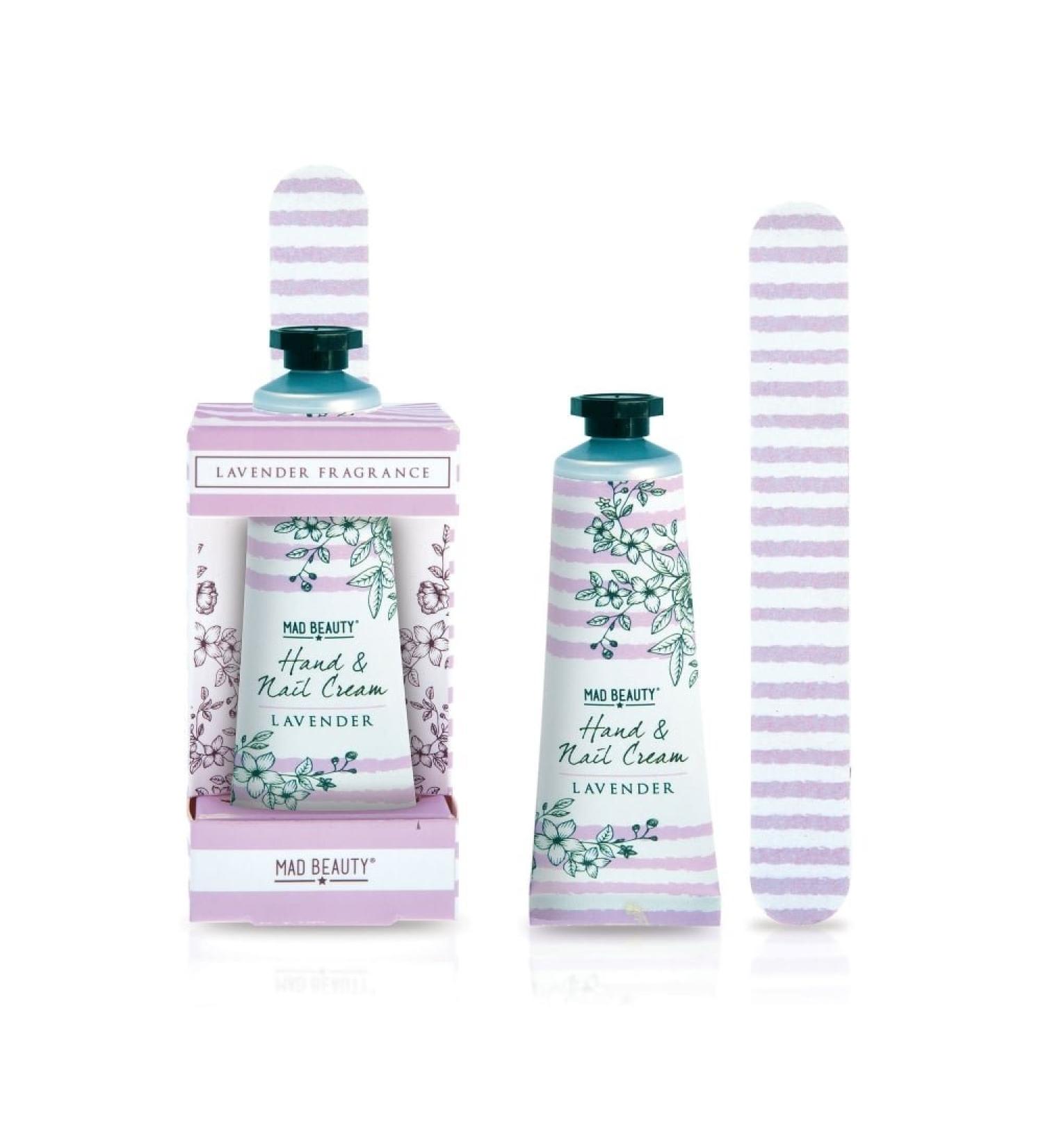 Mad Beauty Lavender Hand Cream and Nail File Gift Set 30ml