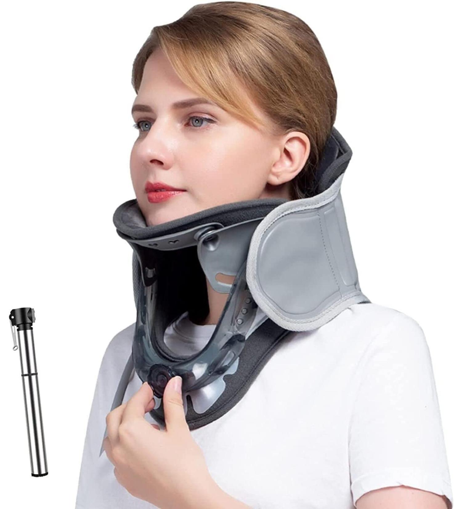 Safwel Naked Cervical Traction Device Relief for Neck & Shoulder Pain Strains & Tensions | International Shipping Available - Buy Online on GoSupps.com