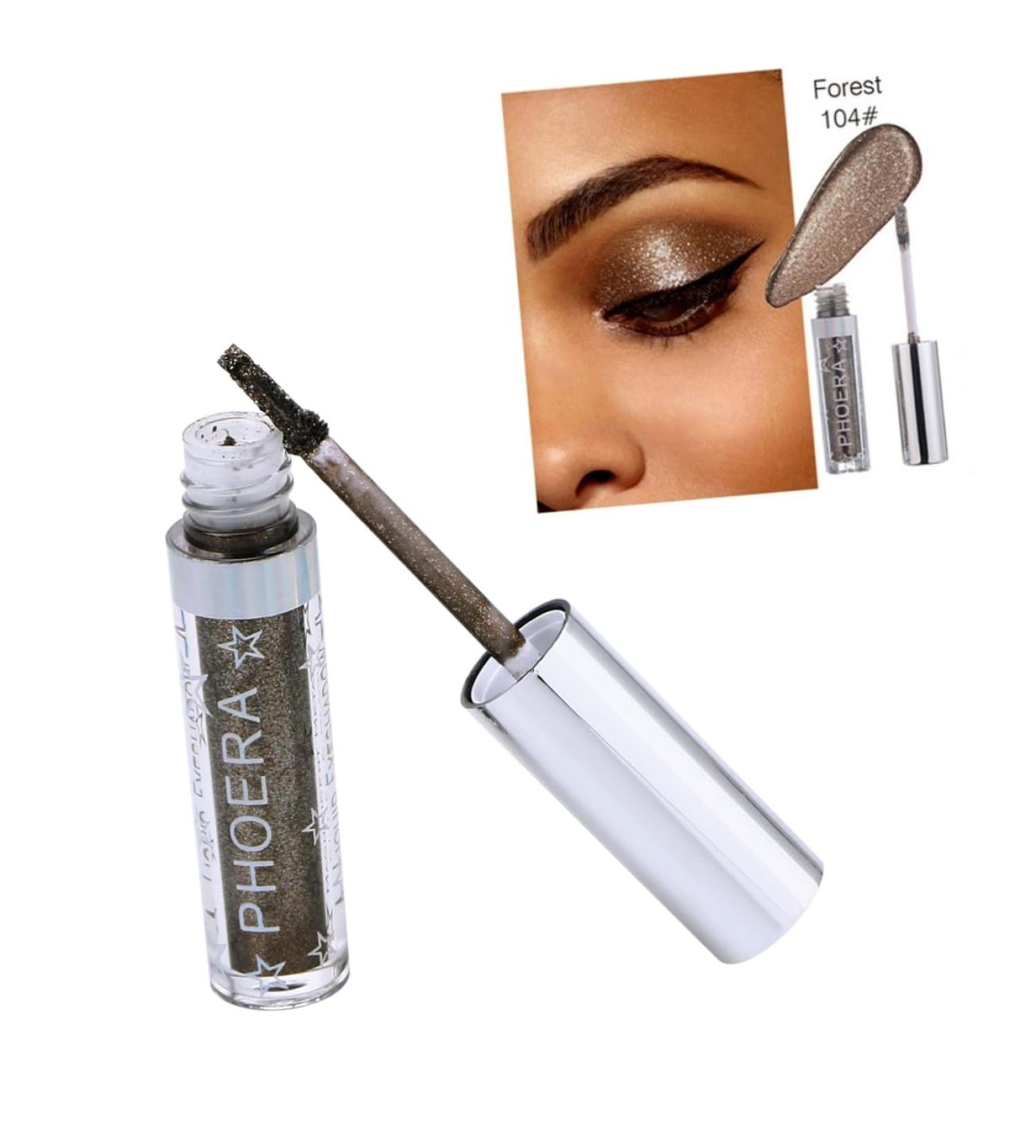 Mikinona Makeup Eyeshadow Glow Mineral Makeup # Metals Liquid Pearlescent Magnificent Eyeshadow Forest Glitter Glitter Eyeliner - Buy Online on GoSupps.com