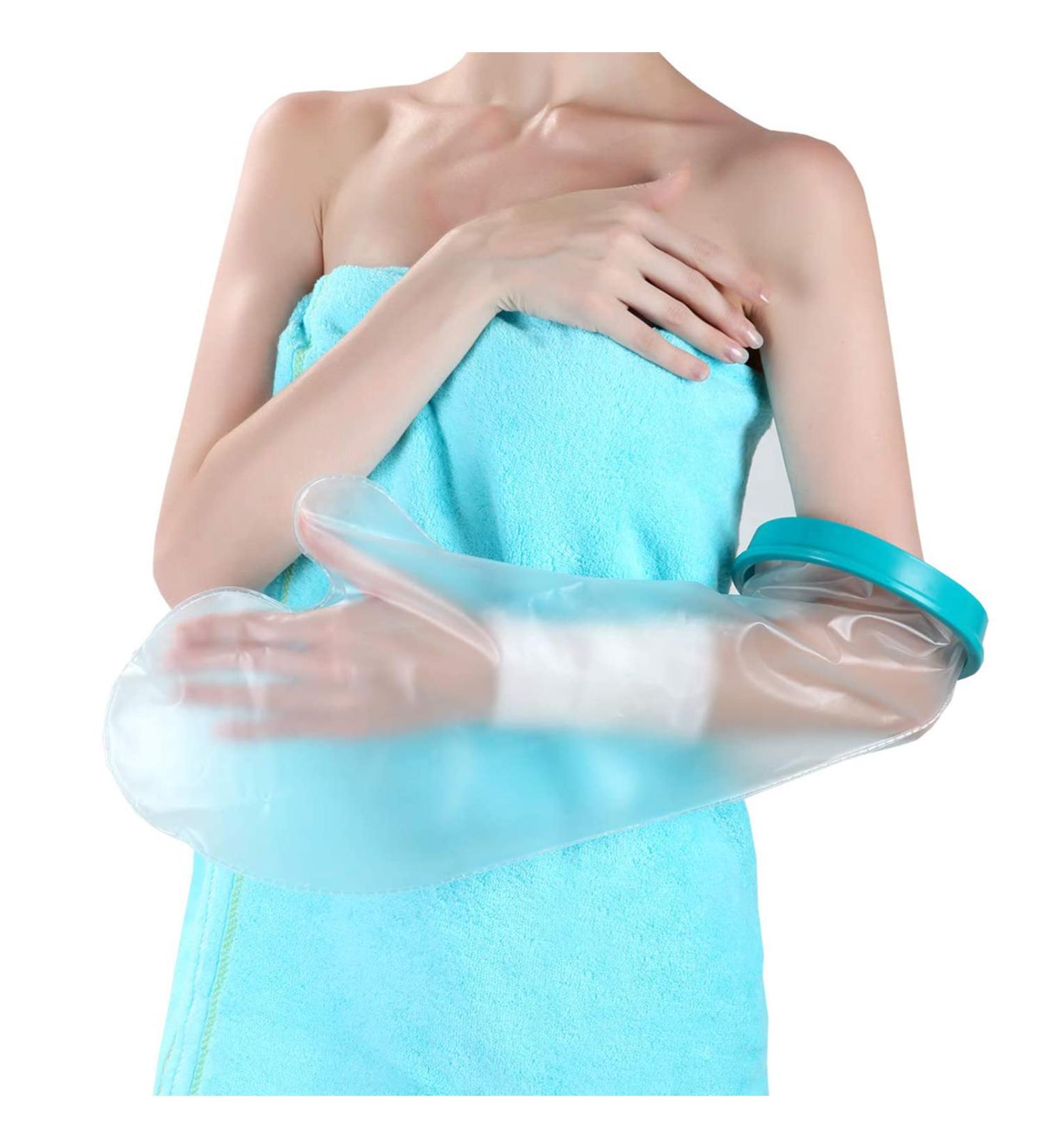 Fasola Waterproof Cast Cover for Shower - Adult Arm Sleeve Protector for Broken Wrist, Elbow, Fingers - Reusable & Full Arm Coverage - Buy Online on GoSupps.com