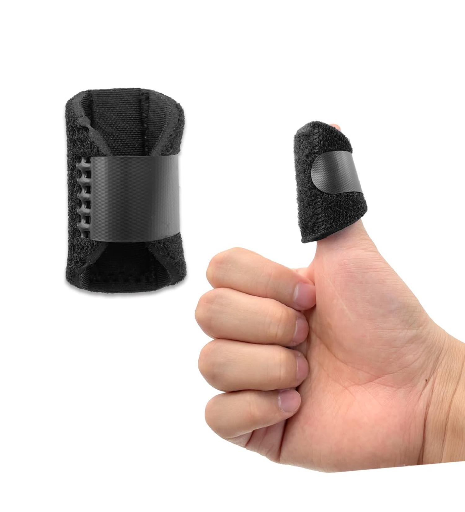LICQIC Finger Splint: Support & Straightener for Broken, Bent Fingers - Arthritis Pain Relief - 1 Finger Splint + 1 Thumb Splint - Buy Online on GoSupps.com