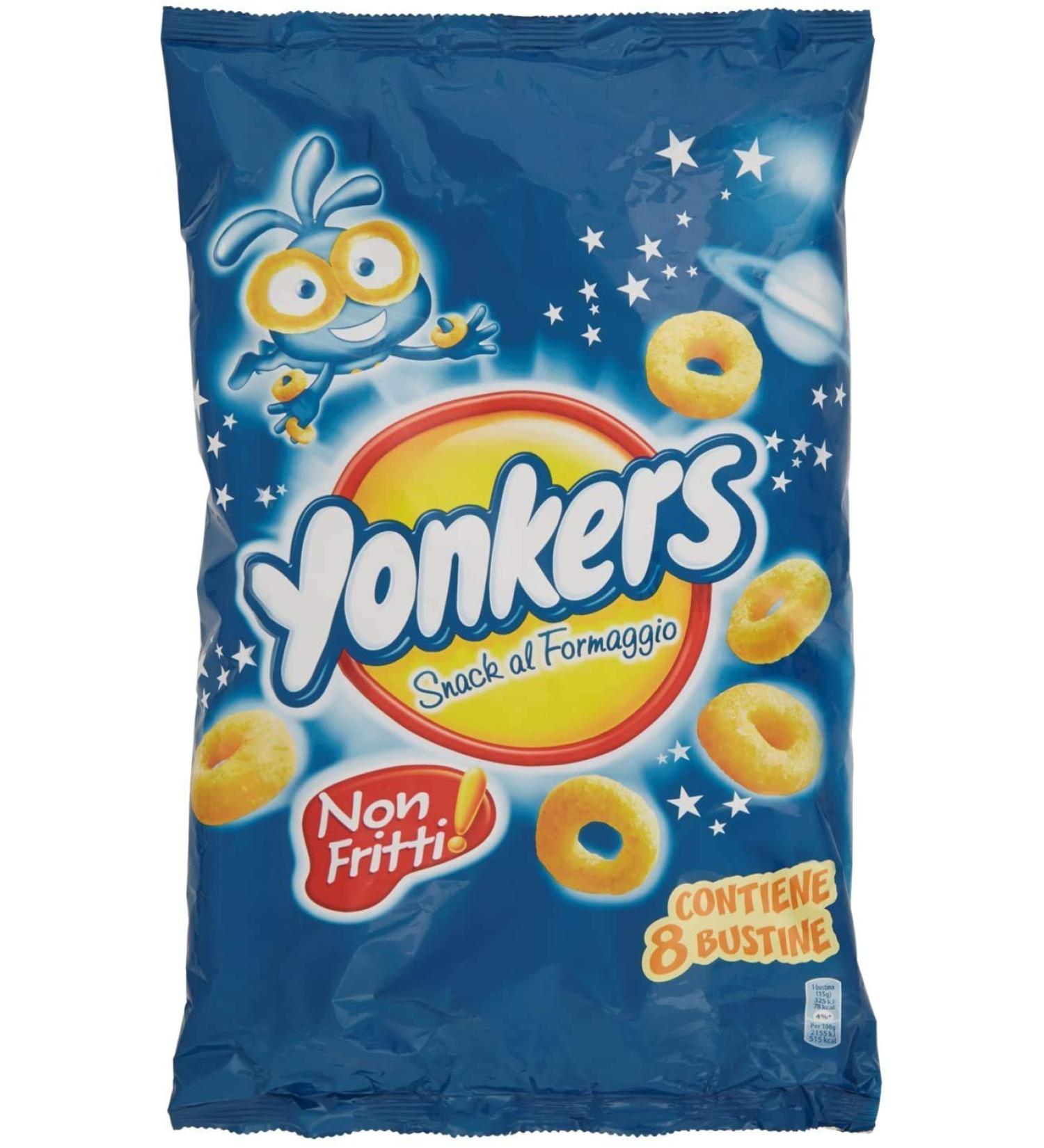 Yonkers 6 x Yonkers cheese bags with cheese chips and 8 x 120g serving bags