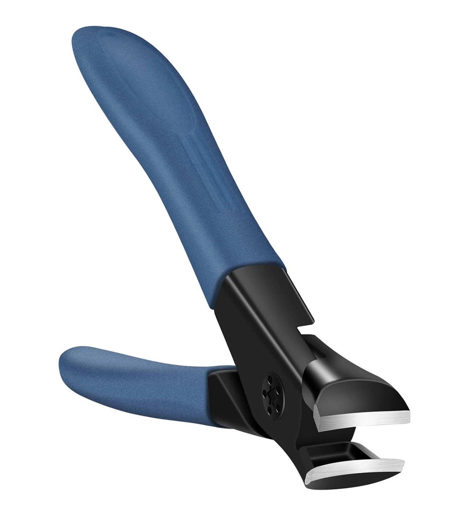 Nail Clippers for Thick Nails Toenail Clippers Wide Jaw Nail Cutter Heavy Duty Nail Clipper Sharp Curved Toe Nail Clippers for Men and Women Blue - Buy Online on GoSupps.com