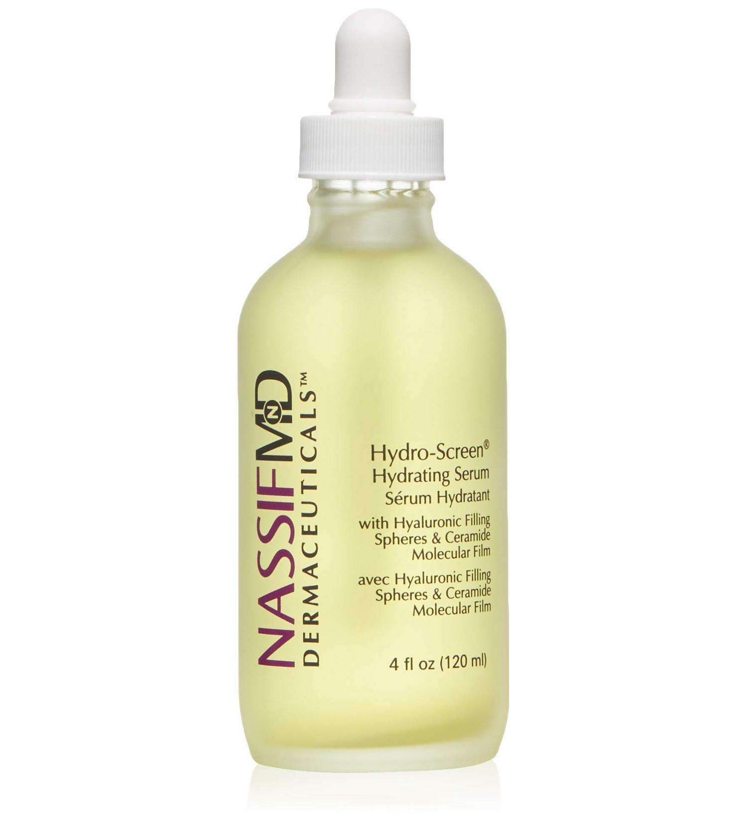 NassifMD Hydro-Screen Hyaluronic Acid Face Serum | Retinol & Ceramide Moisturizer | Anti-Aging & Hydrating Formula for Women | Ideal for Dry Skin | 4 Fl Oz - Buy Online on GoSupps.com
