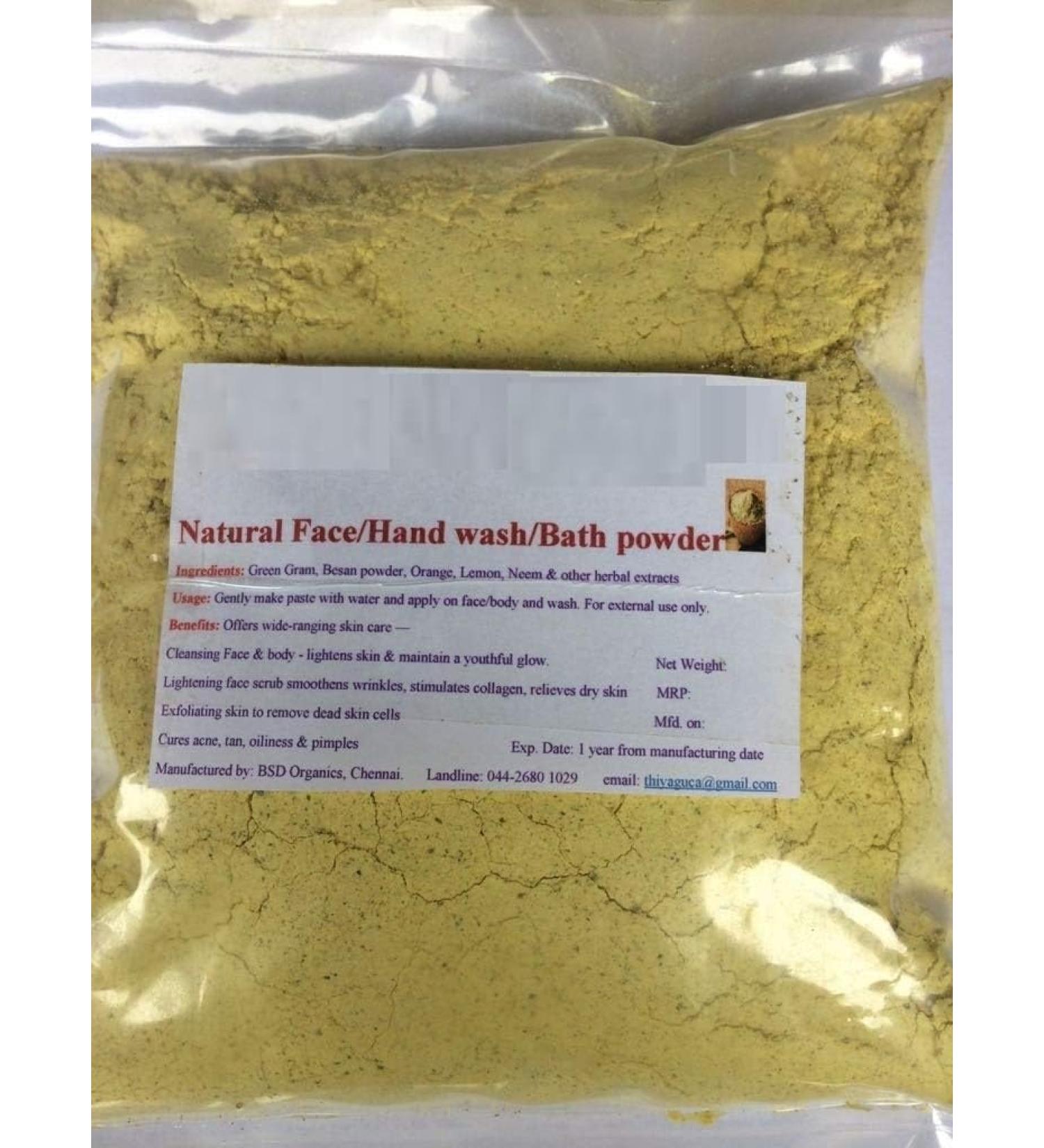 Prettzy Face Wash & Bath Powder Scrub 50g