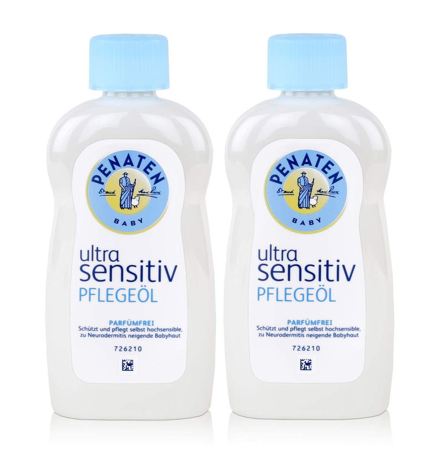 Huile de soin Penaten Ultra Sensitive sans parfum paquet de 2 (2 x 200 ml) - Buy Online on GoSupps.com