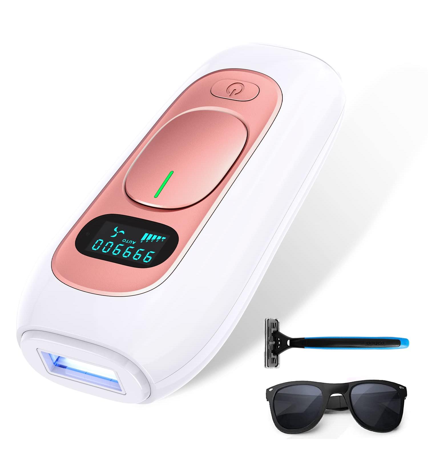 IPL Hair Removal Device | New Upgraded 999,900 Flashes | Permanent Laser Hair Removal for Women and Men | At-Home Use on Facial, Legs, Arms, Armpits, Body - Buy Online on GoSupps.com