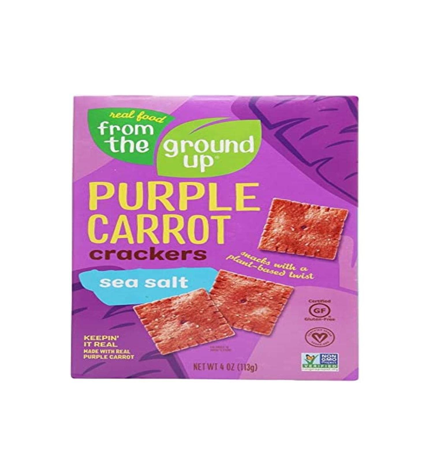 Buy Purple Carrot Sea Salt Crackers - 4 OZ | Healthy Snack Option - Buy Online on GoSupps.com