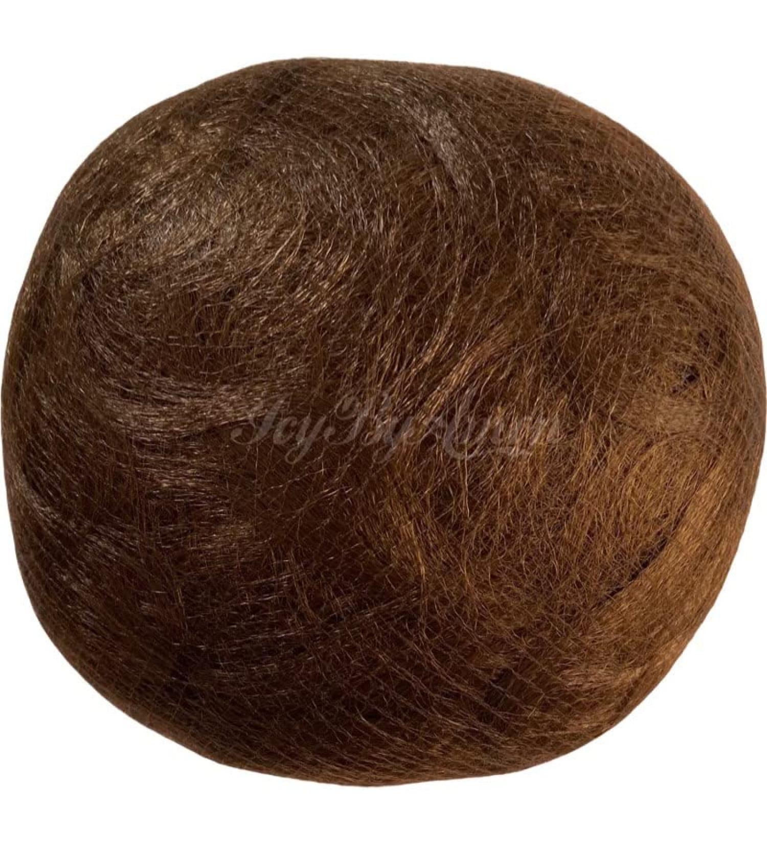Round Hair Padding Chignon Add Volume Puff Hair Bun Maker For Lift Updo Extension Accessory Hair Style (EXTRA LARGE Brown) EXTRA LARGE Brown