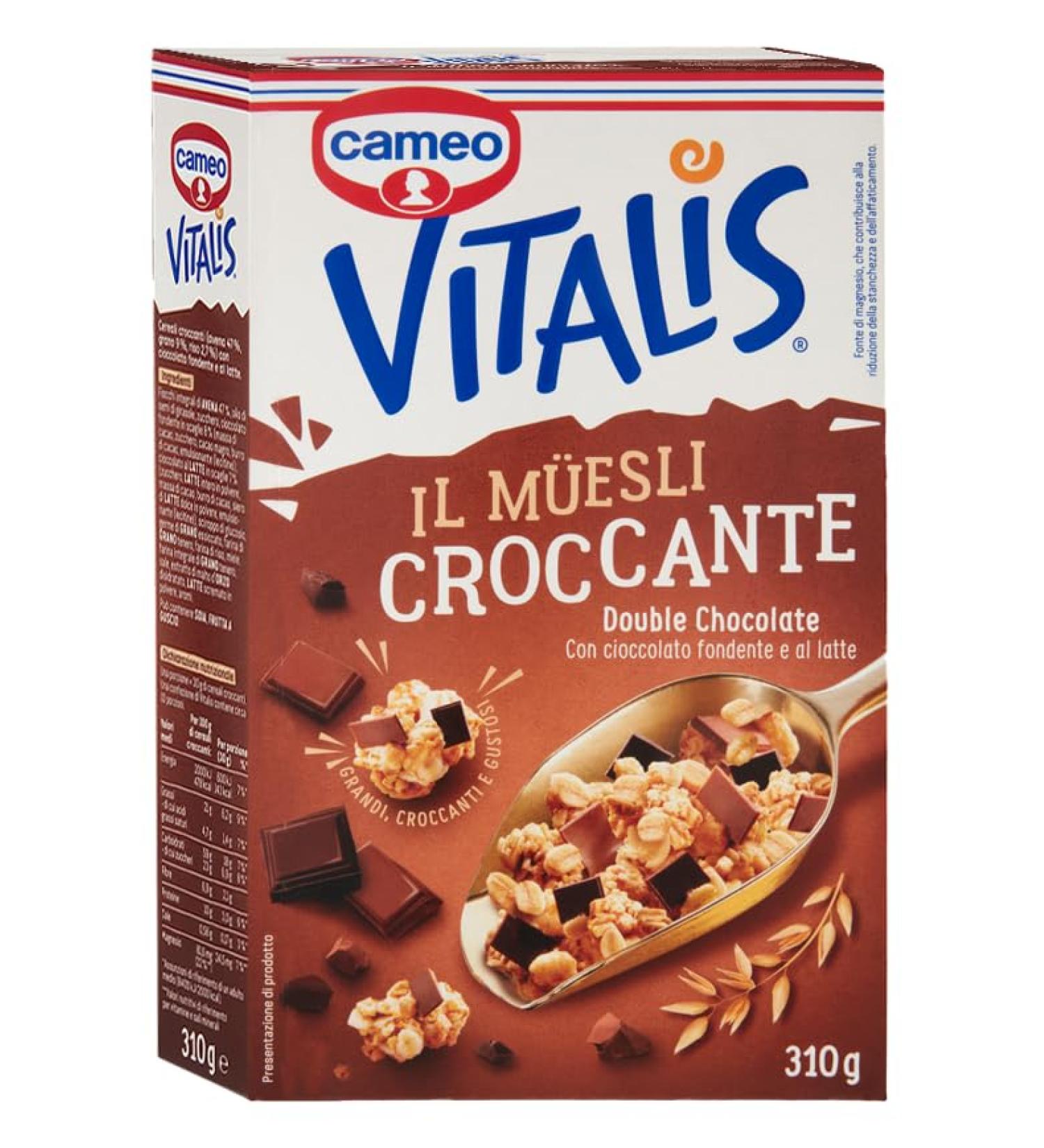  CAIYA Cameo Vitalis Crunchy Muesli Double Dark and Milk Chocolate 310g - Buy Online on GoSupps.com