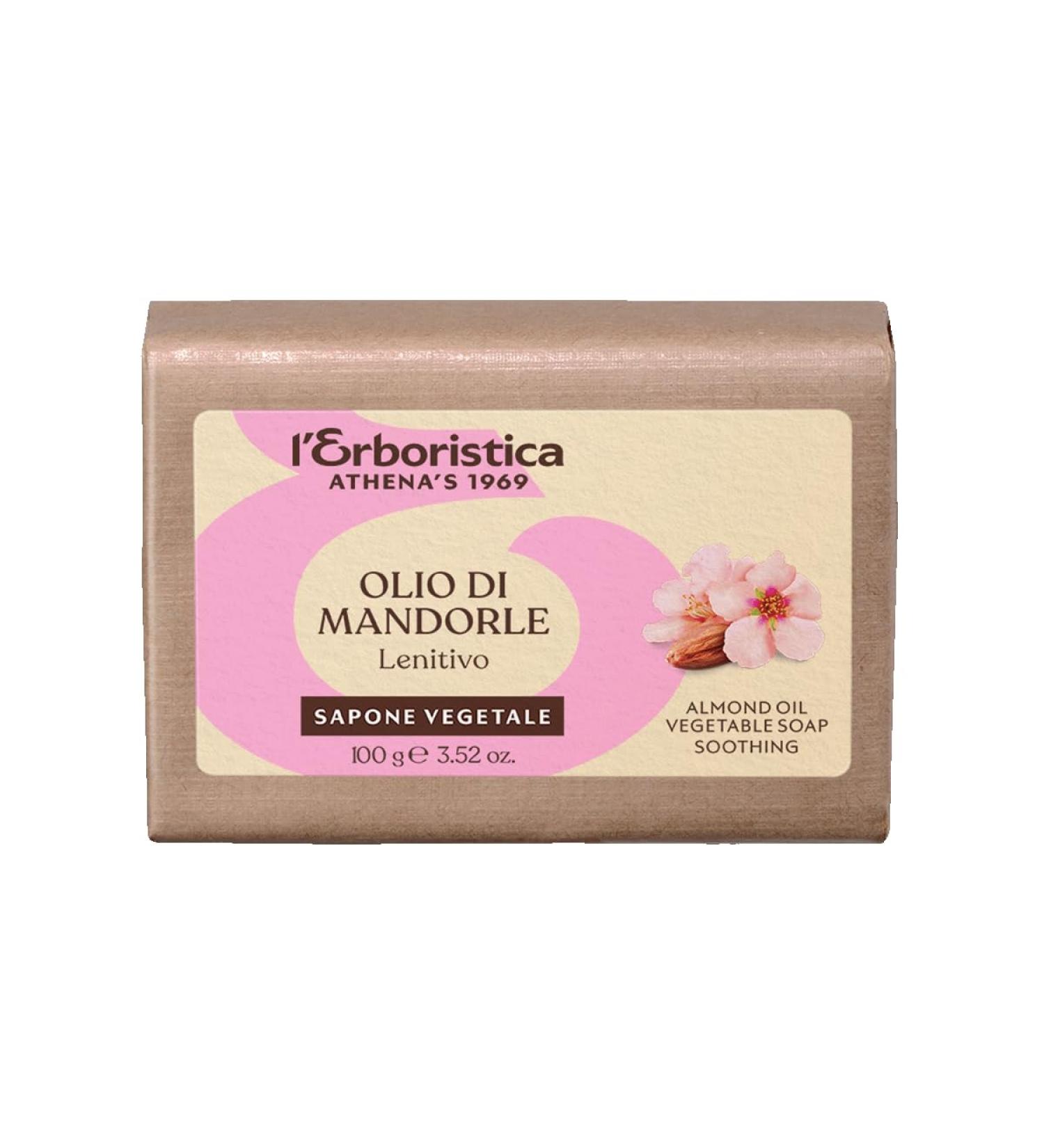 Herboristic Athena's - Almond Oil Plant-Based Hand Soap - Soothing and Fragrant for Dry and Cracked Skin - 100g