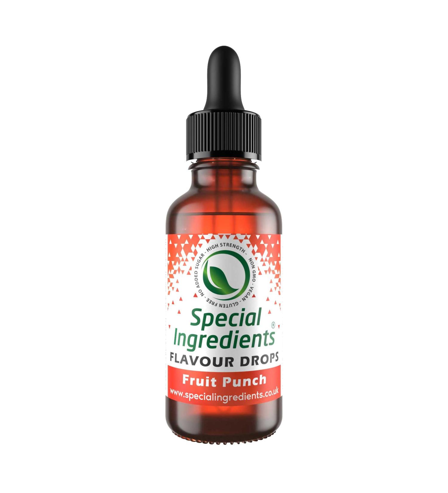 Fruit Punch Flavour Drop 1 Litre - Highly Concentrated Vegan & Gluten-Free Food Flavoring - Buy Online on GoSupps.com