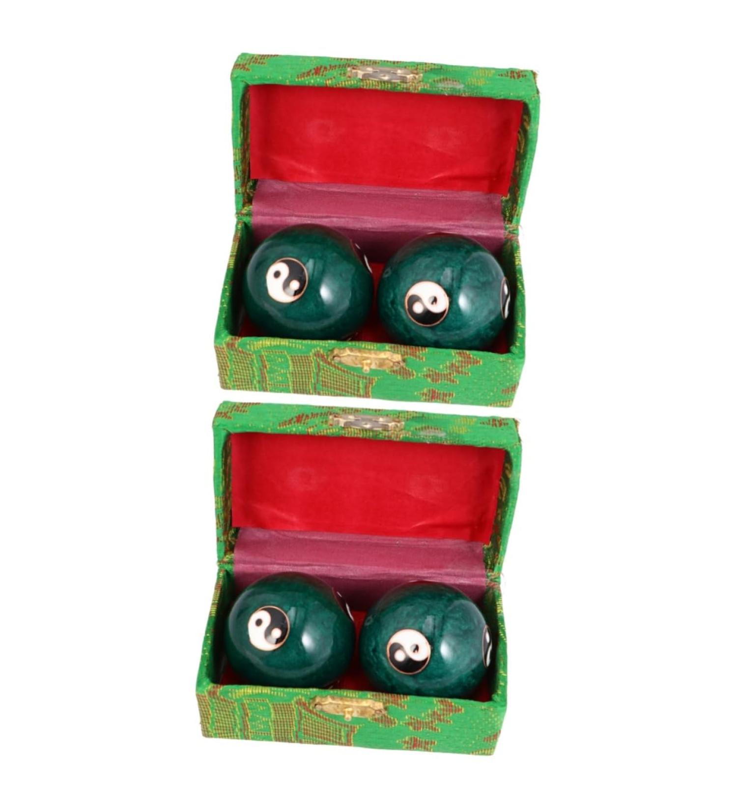 Buy Lurrose Chinese Meditation Balls - 2 Pairs for Deep Tissue Massage & Yoga | Fitness & Relaxation Tool - Buy Online on GoSupps.com