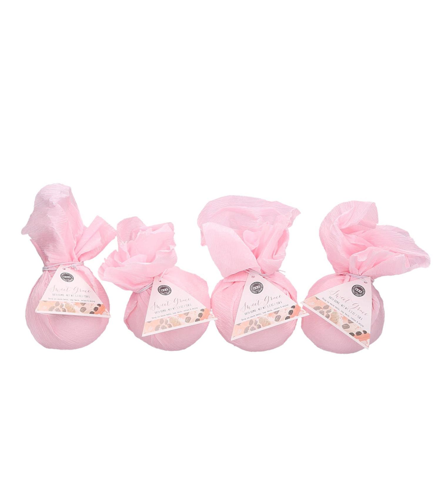 Bridgewater Candle Luxury Foaming Bath Bomb 4 Pack - Sweet Grace Scent - Buy Online on GoSupps.com