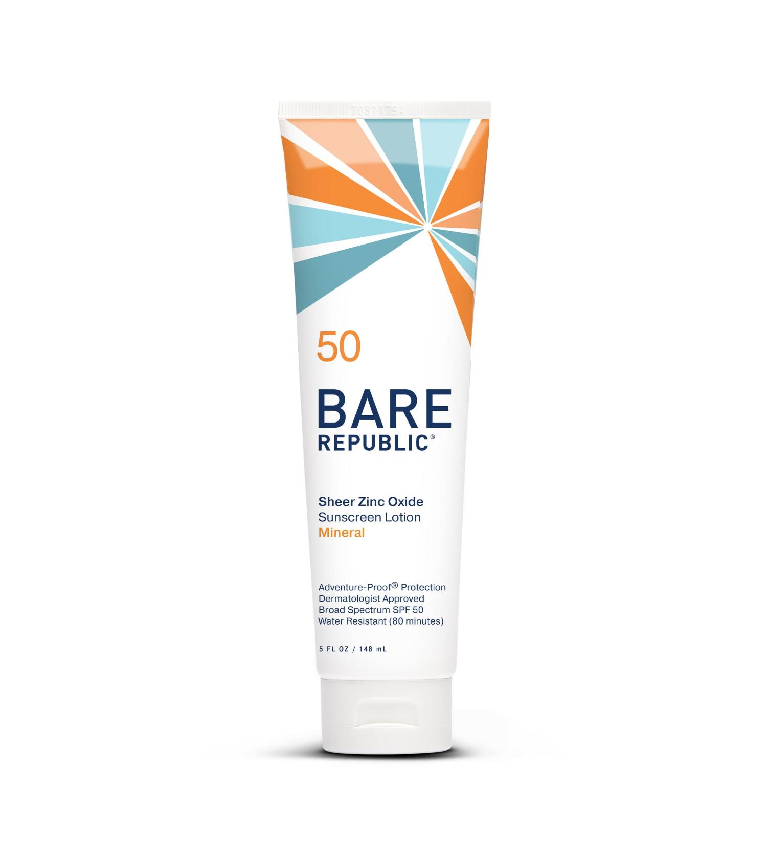Bare Republic Sport Mineral Sunscreen SPF 50 Body Lotion, Vanilla Coco Scent, 5 fl oz - Chemical Actives Free - Buy Online on GoSupps.com