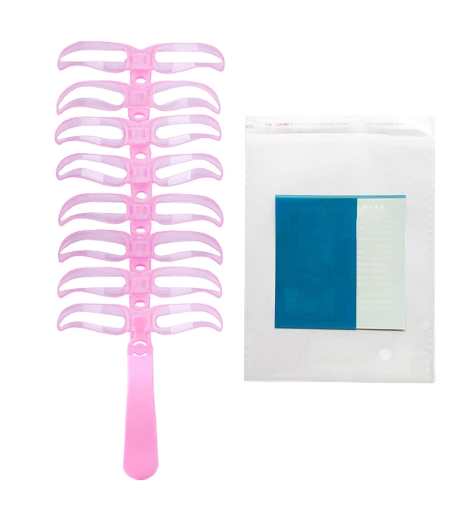 Eyebrow Stencil Kit Eyebrow Makeup Auxiliary Tool 8 Styles Portable Washable Eyebrow Shaping Tool for Precise Application Travel Party Date PINK - Buy Online on GoSupps.com