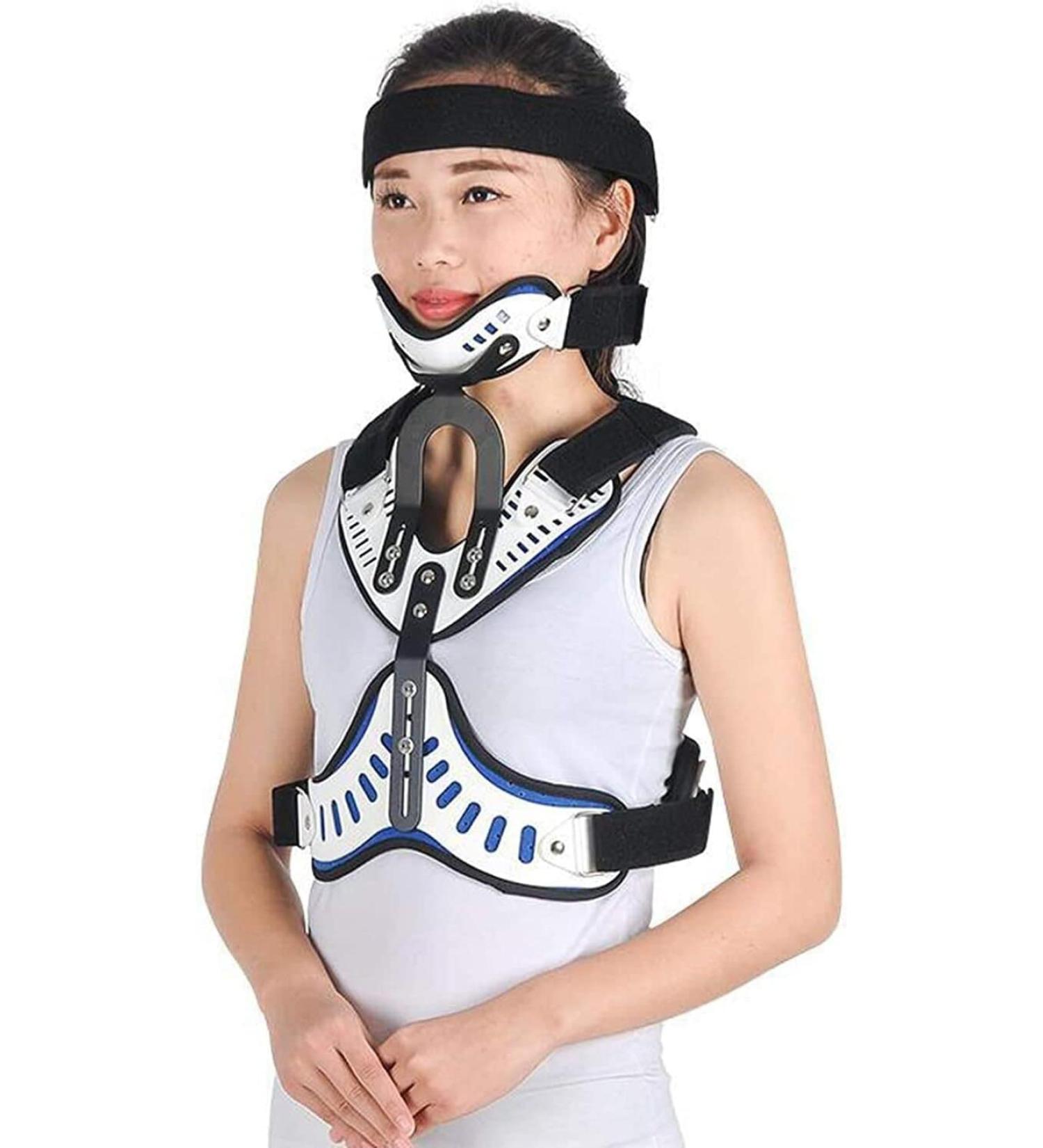 Naked Cervical Thorax Orthesis | Adjustable Head & Neck Breast-Halo Clip for Fracture Rehabilitation - Post-Trauma Support - Buy Online on GoSupps.com