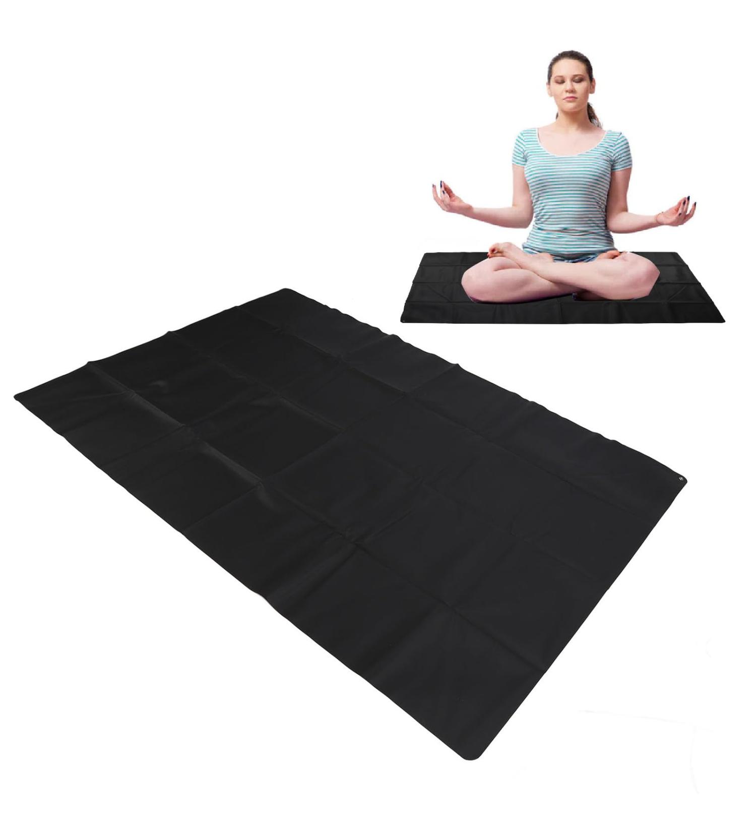 Horoper Ultra-Ro e Earthmatt - Grounded PU Leather Mat with 16.4 ft Cable for Anxiety Relief & Health Improvement - Black - Buy Online on GoSupps.com