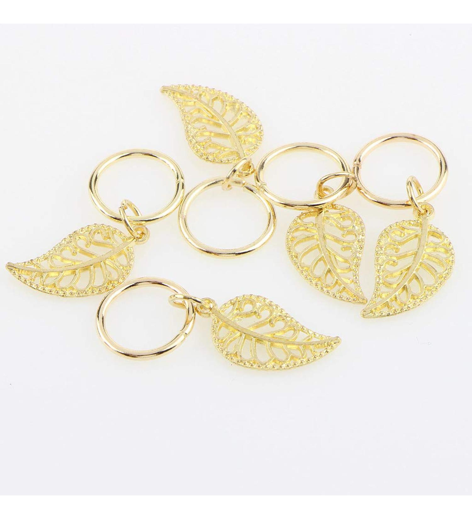 KODASW 80Pcs Women Dreadlocks Beads Hair Braid Rings Clips DIY Braiding Metal Cuffs Jewelry Pendants Hair Decoration Accessory as shown Metal Alloy - Buy Online on GoSupps.com