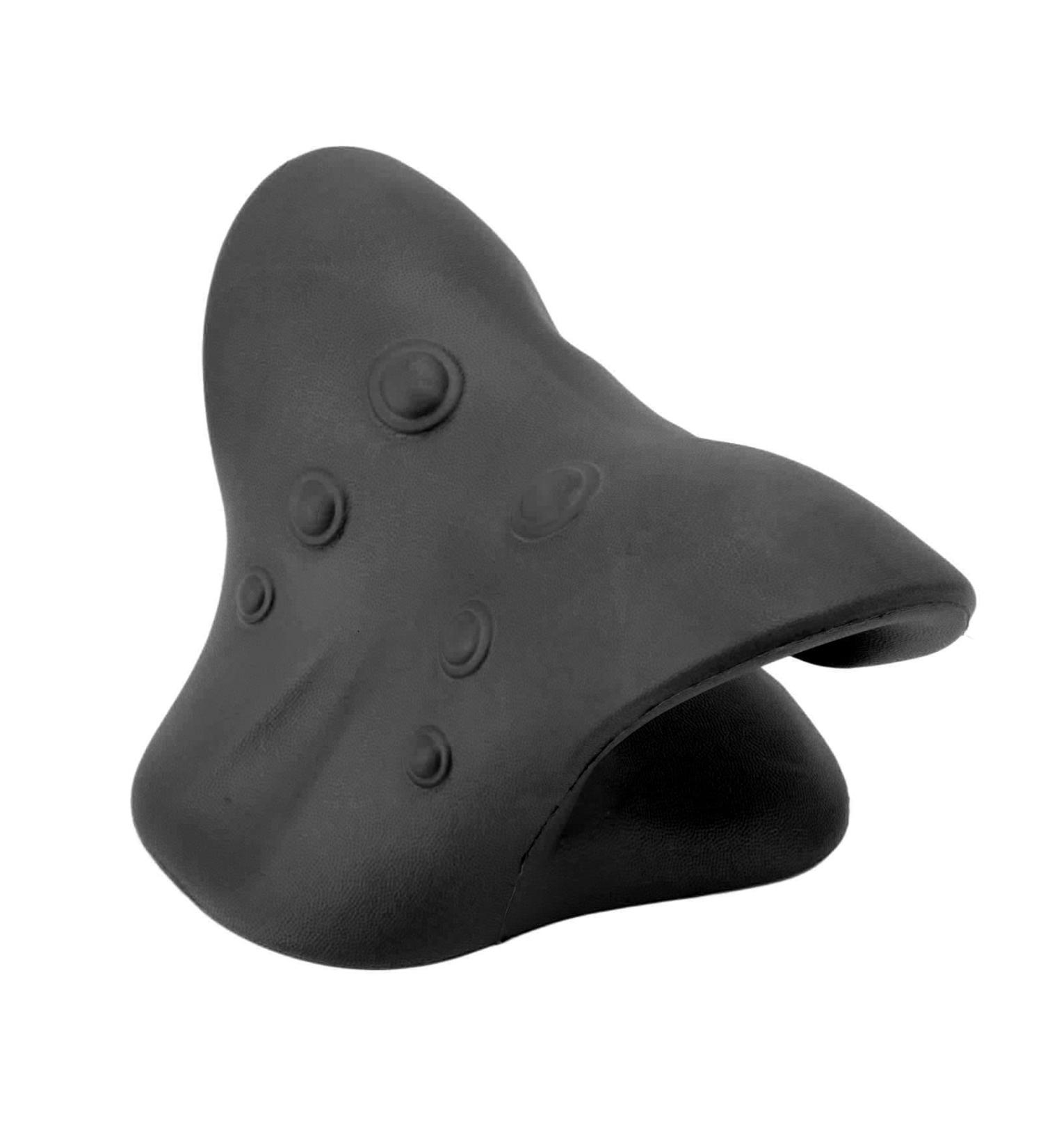 Neck and Shoulder Relaxer Portable Neck Stretcher Chiropractic Pillow Cervical Traction Device for Relieve TMJ Headache Muscle Tension Spine Alignment Stiffness Relief(Black) - Buy Online on GoSupps.com
