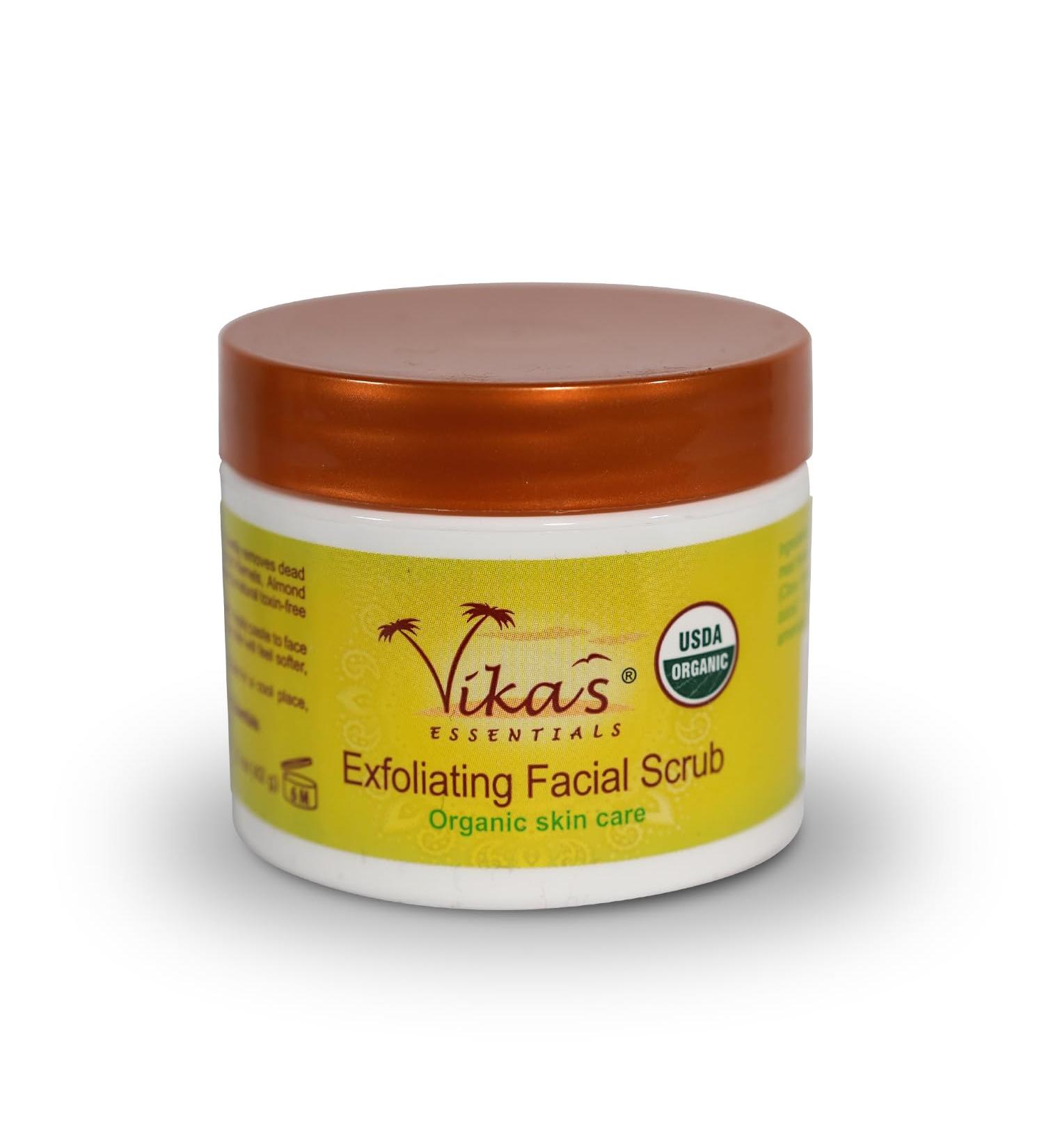 Vika's Essentials Certified Organic Exfoliating Facial Scrub