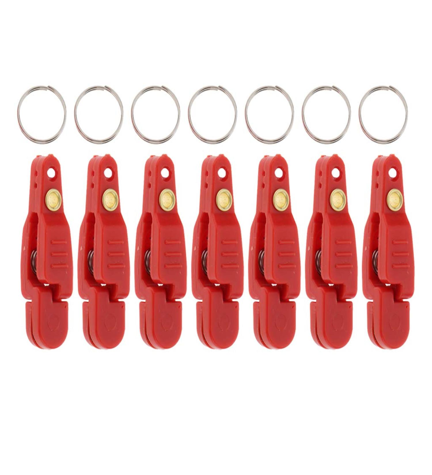 Uncedaran 7pcs Red Line Clip Snap Weight Release Clips for Offshore Fishing - Heavy Tension Snap Release for Planer Board, Kite, Downriggers & Outriggers - Buy Online on GoSupps.com