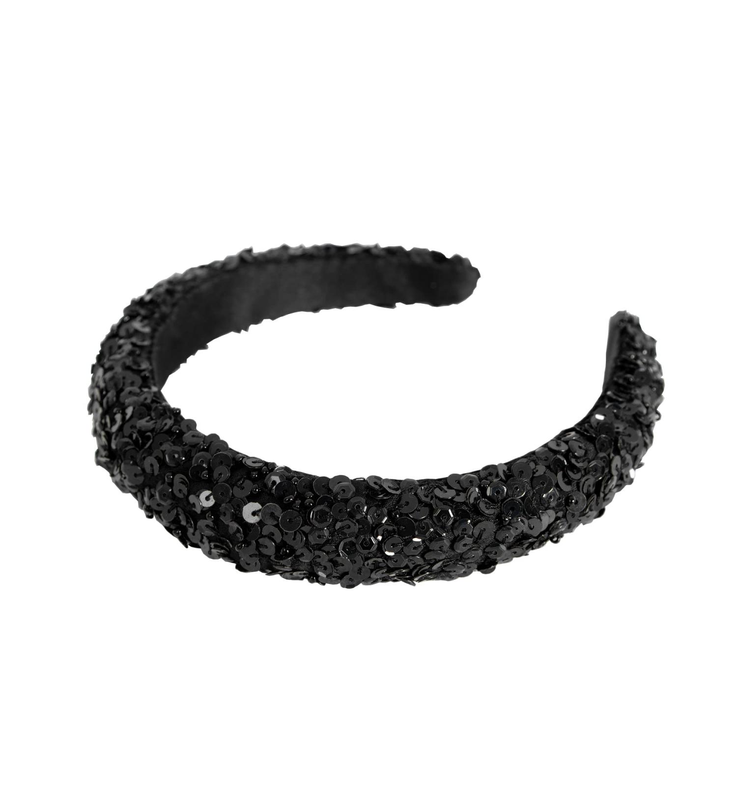 Maya Deluxe Women's Embellished Headband for Ladies Adults Sequin Alice Band Bridal Hair Accessories Bridesmaid Evening Formal Black One Size - Buy Online on GoSupps.com