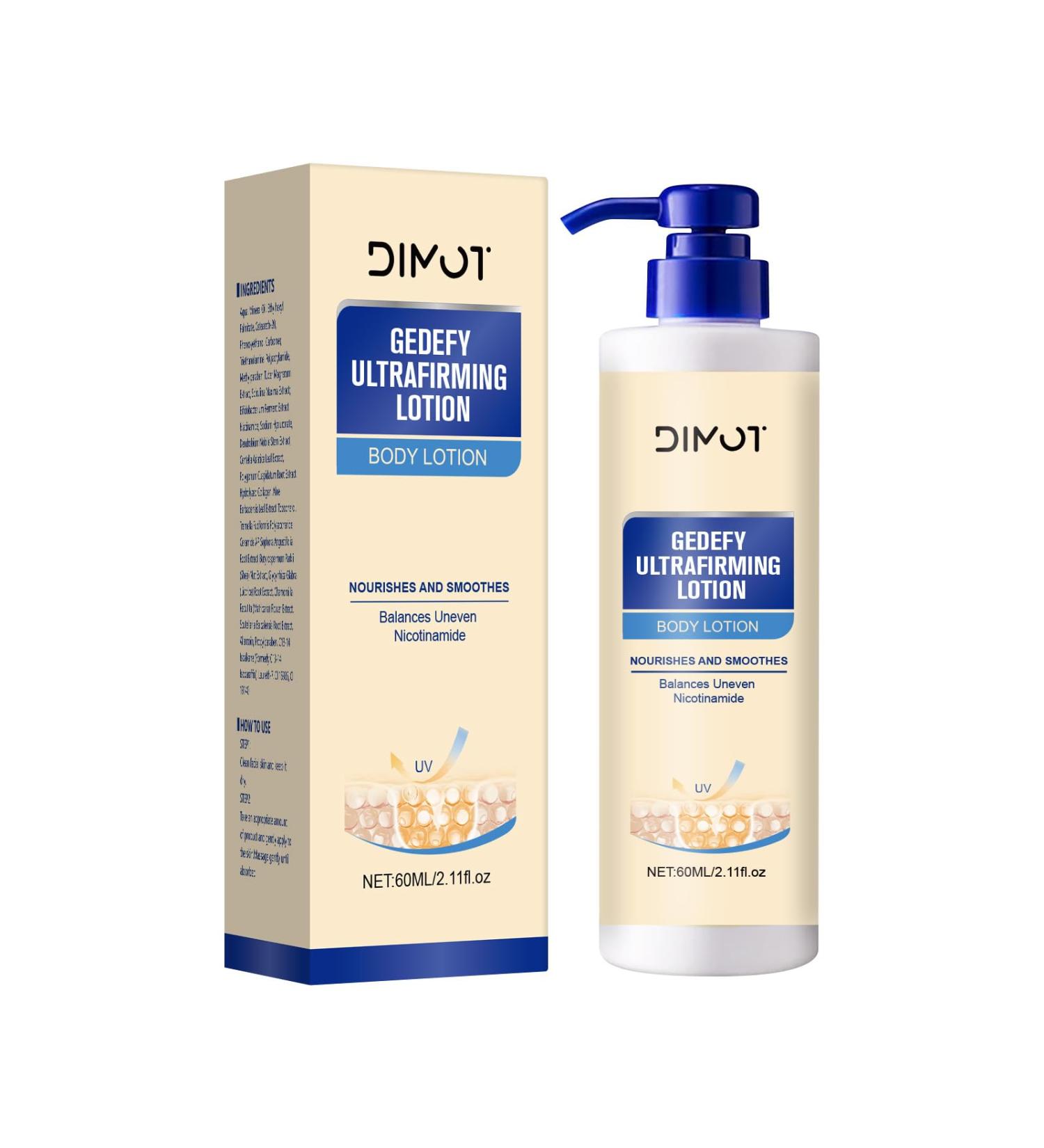 DIMOT Firming Body Lotion & Cream - Intense 72H Hydration | Nourishing Body Lotion with Shea Butter & Collagen | Smoothing Body Cream for Silky Skin Tone - Buy Online on GoSupps.com