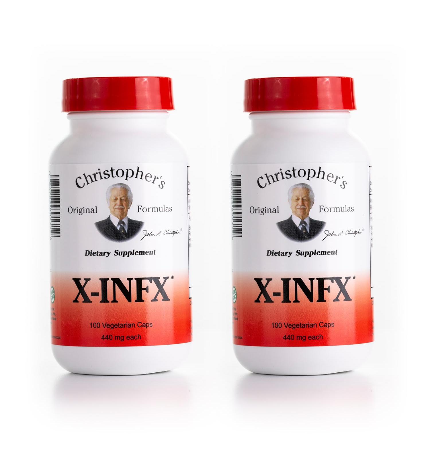 Christopher's Original Formulas X-INFX Formula Natural Immune Support 2 Pack 100 Caps Each - Buy Online on GoSupps.com