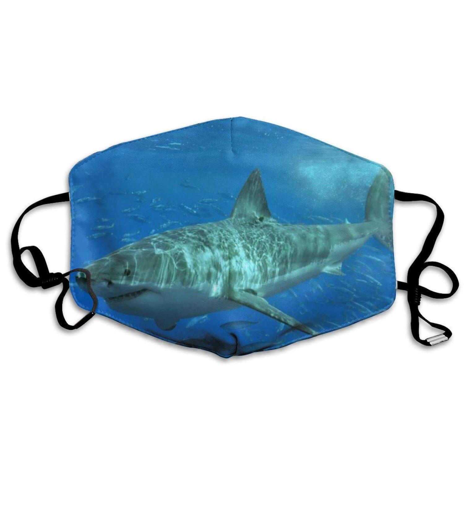 Breathable premium facial protection cover female white shark women men anti wind dust protection protective cover for skiing camping travel safety daily use